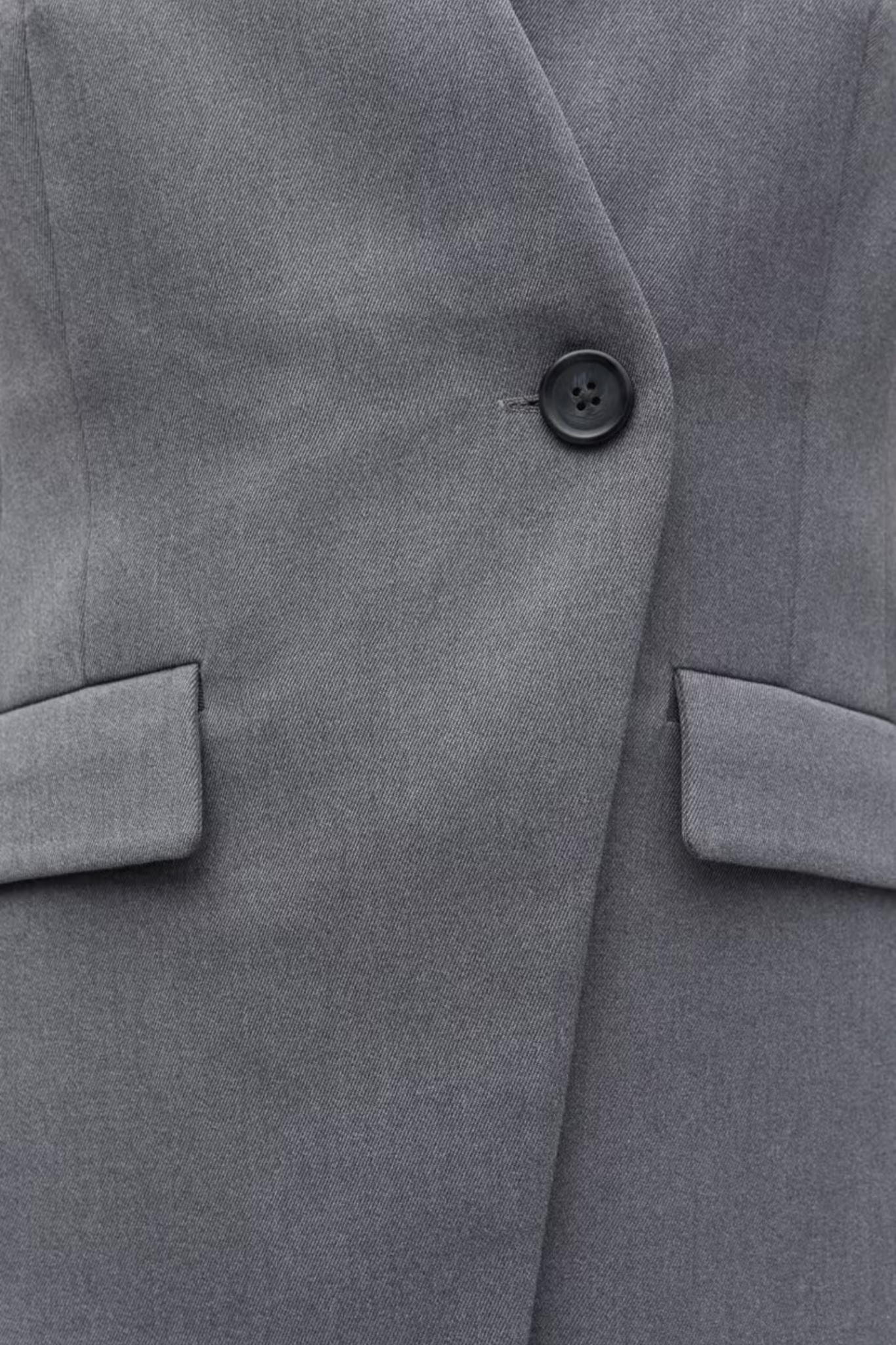 RAYE VEST - MID GREY MEL