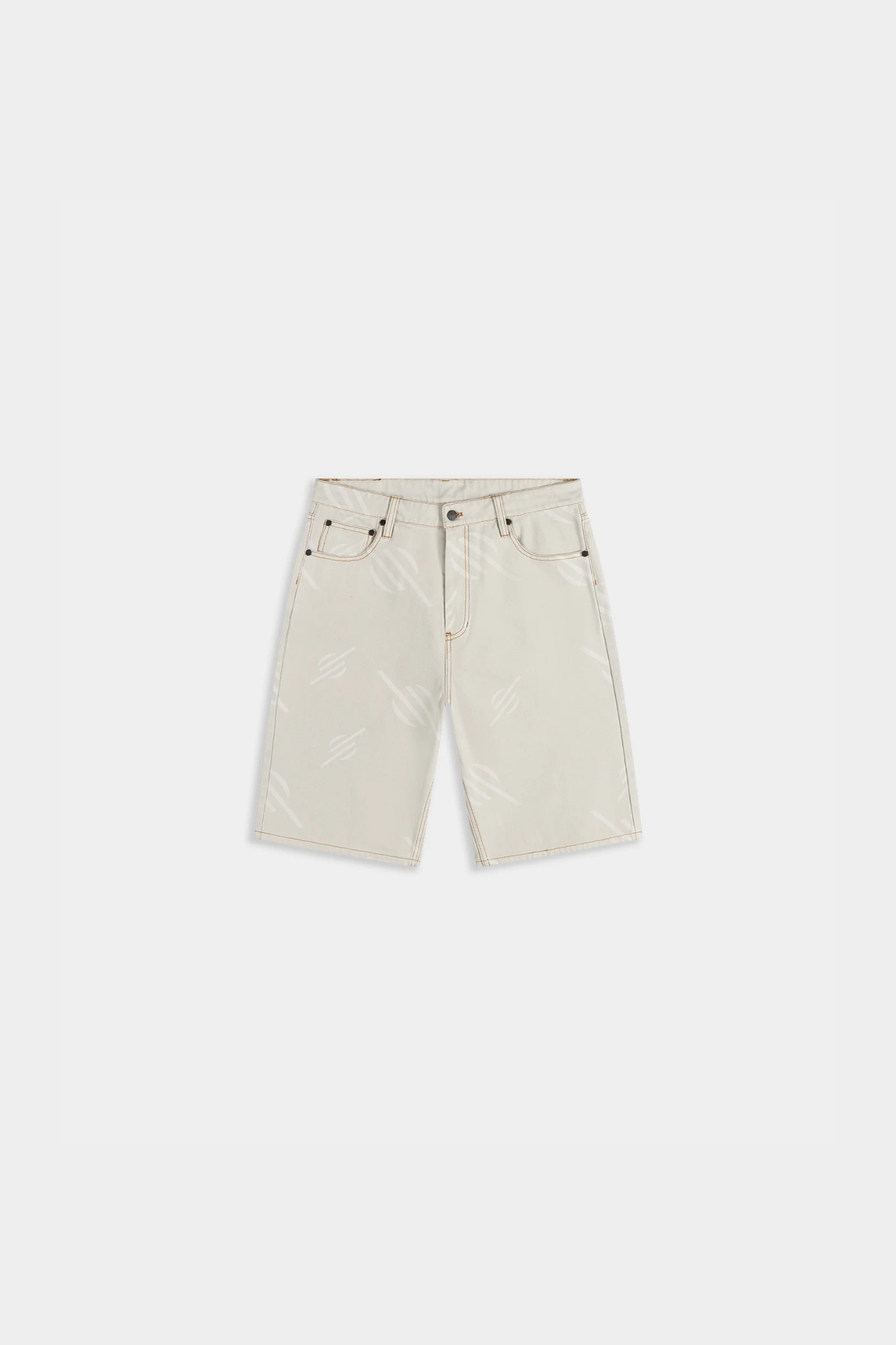 MONOGRAM CANVAS SHORTS - FOGGY DEW