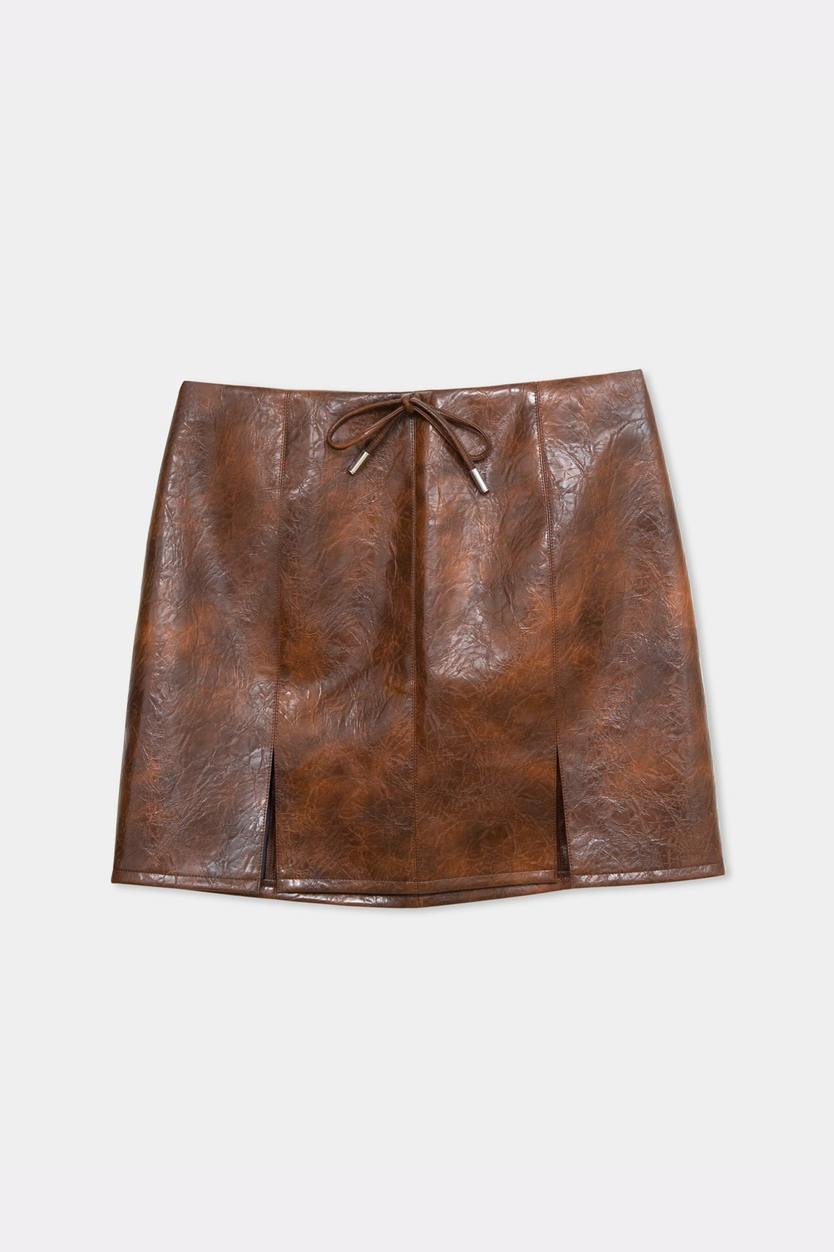 JUNA SHORT SKIRT - BROWN