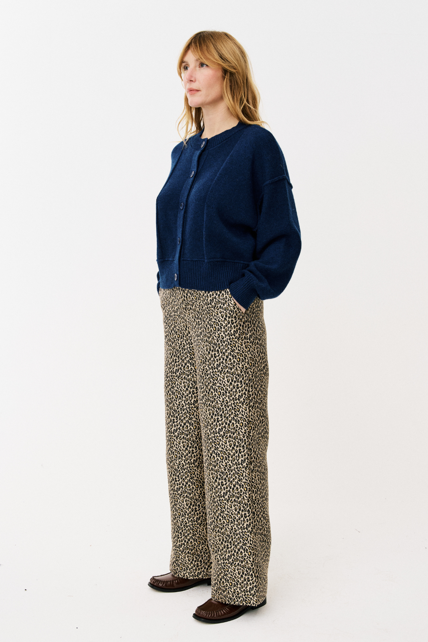 ELONIE CARDIGAN - BLUE MARINE