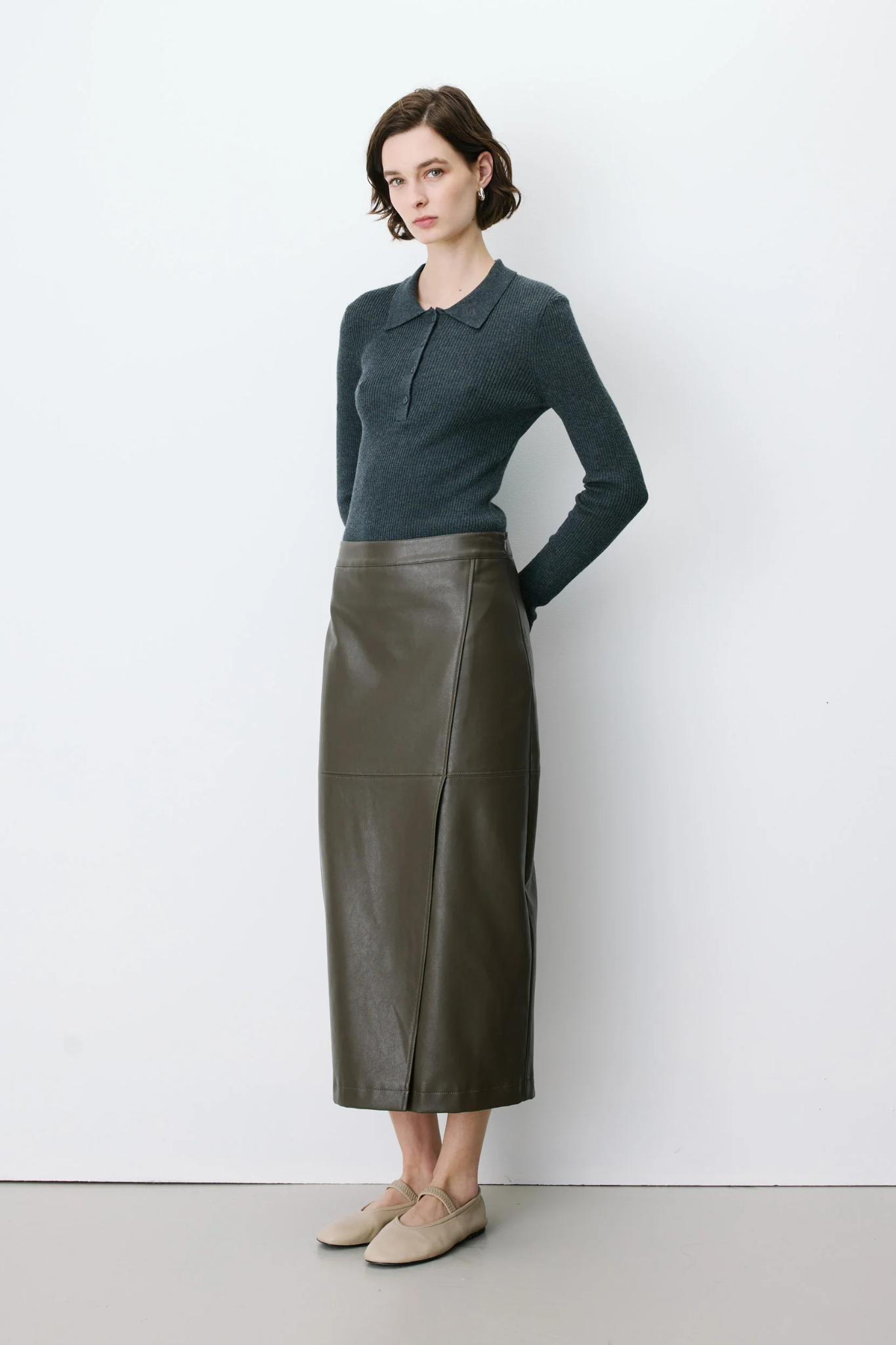 AENOR SKIRT - KHAKI