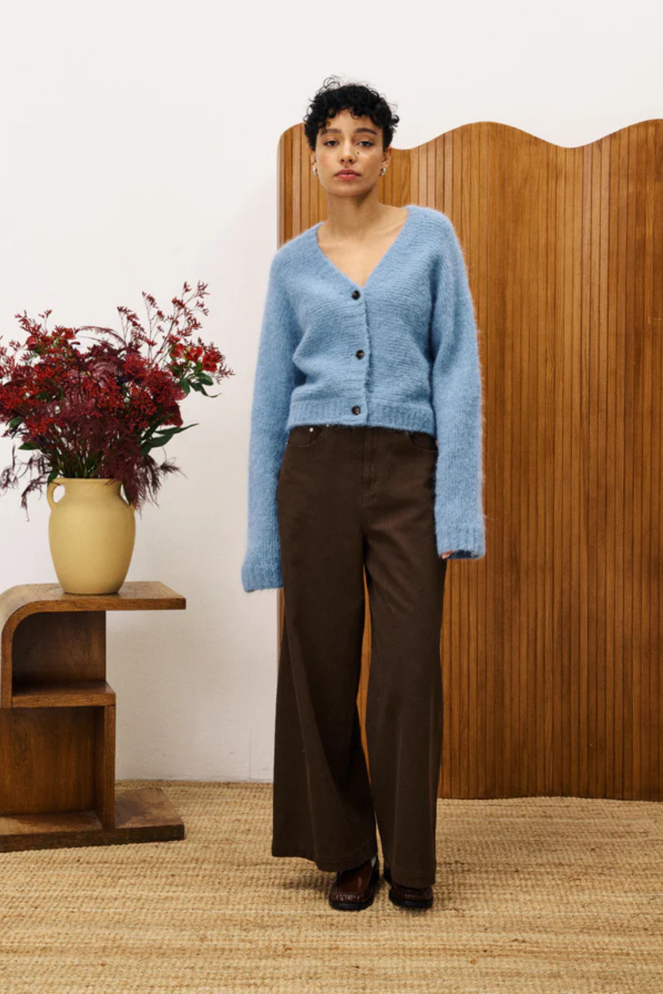 BICHON CARDIGAN - BLUE JEAN