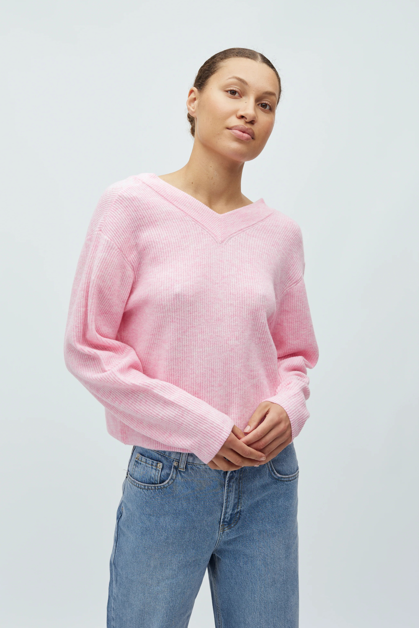 ASATO HANAE KNITWEAR - BEGONIA PINK MELANGE