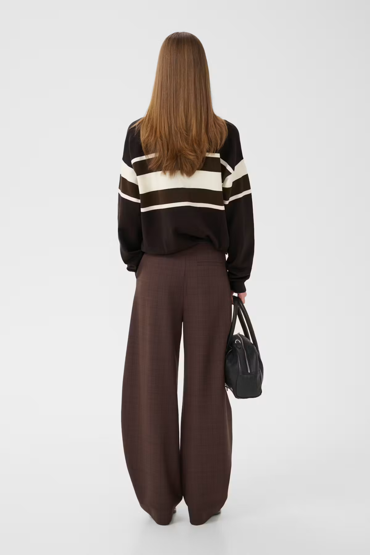 ALEXU POLO PULLOVER - GANACHE/SLATE BLACK/EGRET