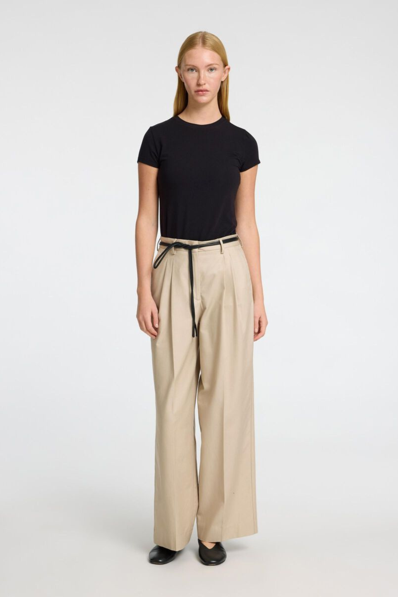 SLFDORA-MERLA HW EXTRA WIDE PANTS - ISLAND FOSSIL