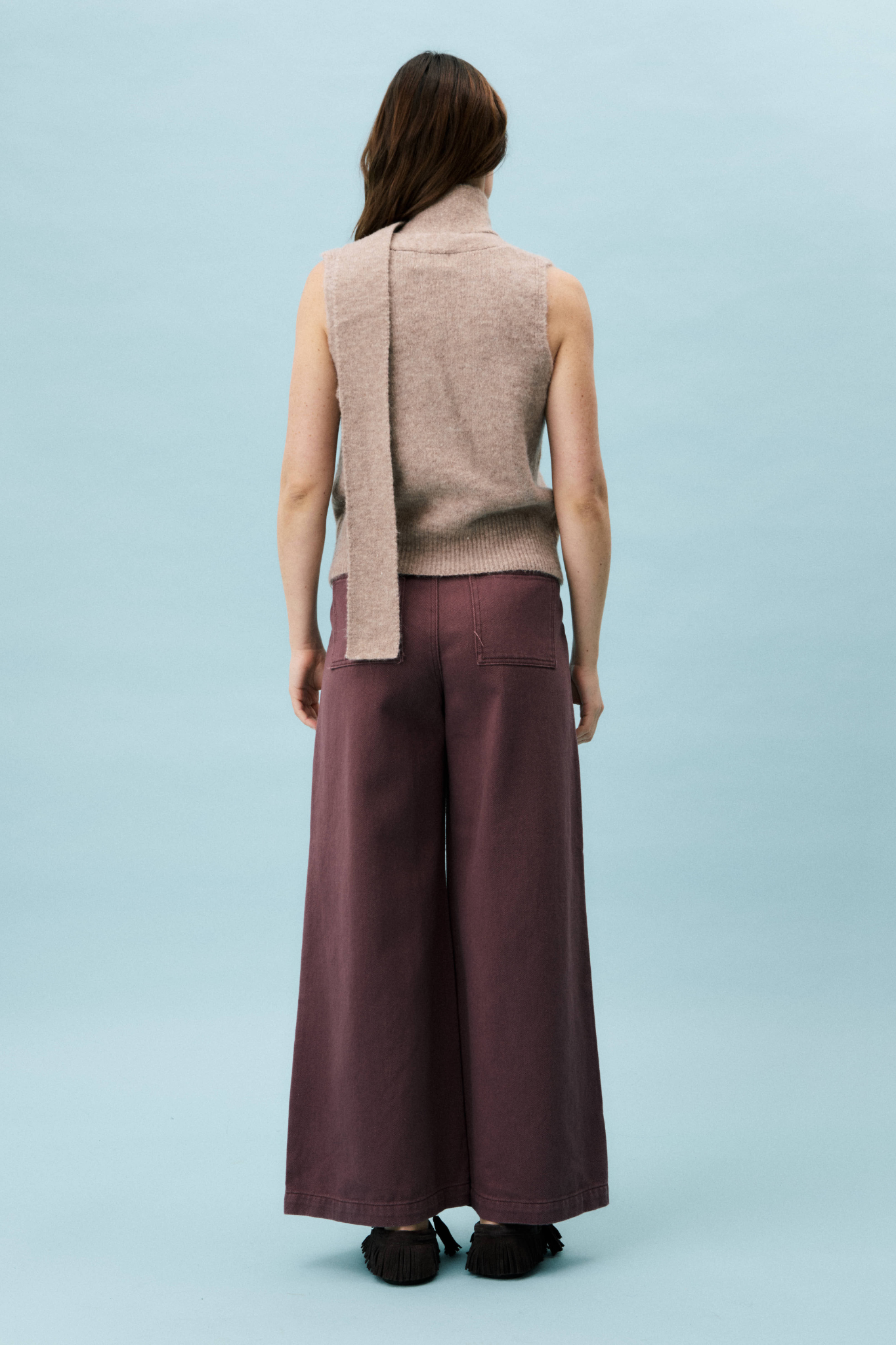 SAUGE JEANS - AUBERGINE