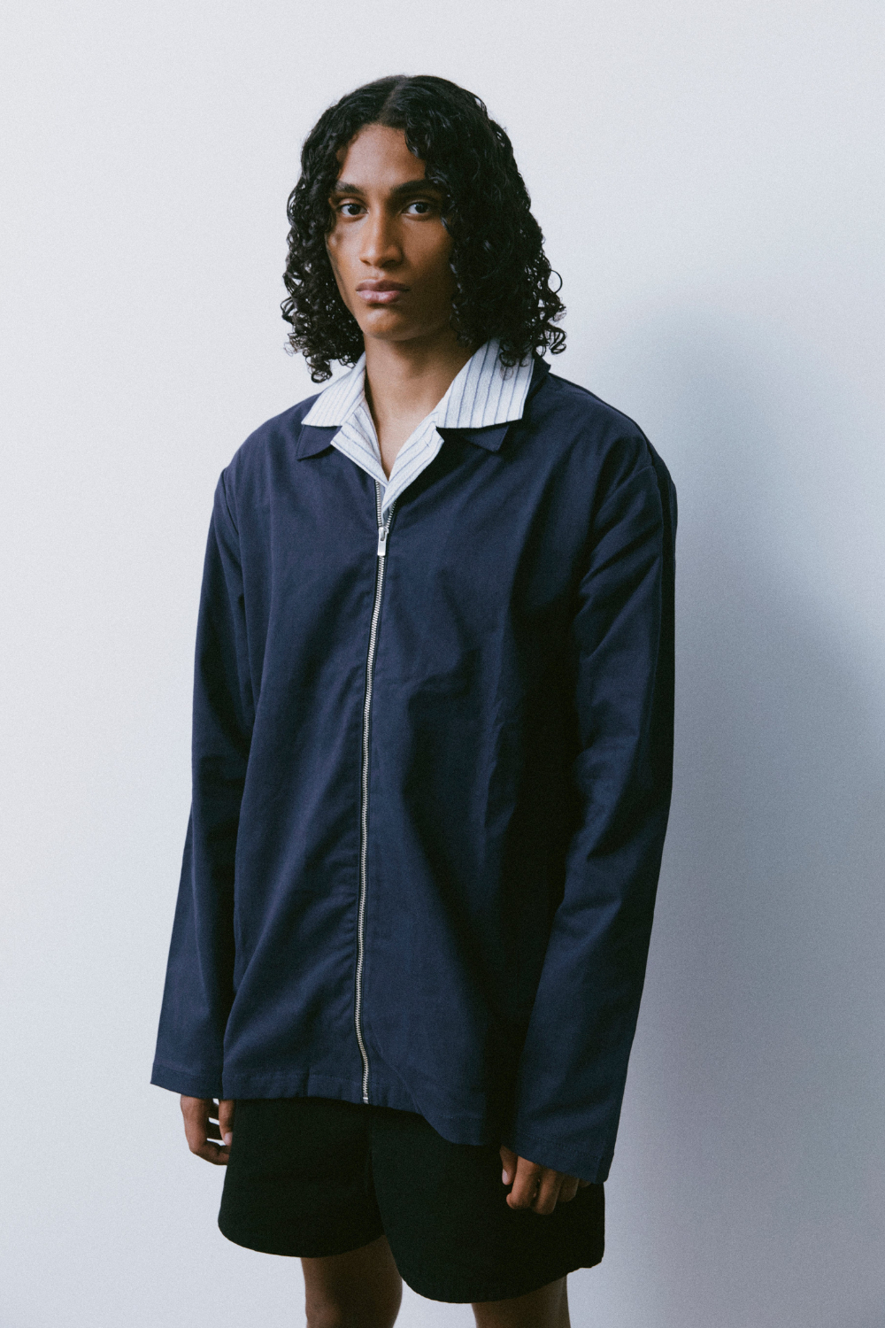 ZIP UP JACKET - NAVY