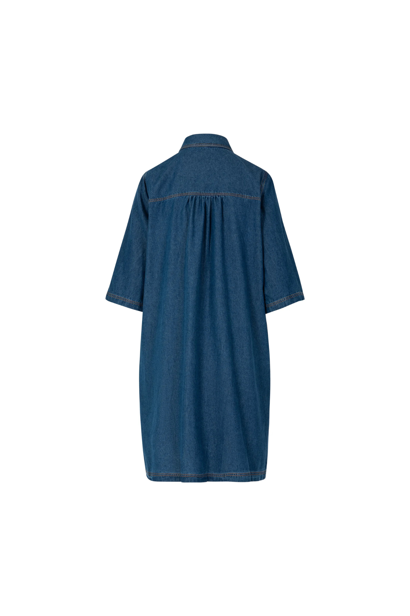 ELLIS DENIM DRESS - DENIM BLUE