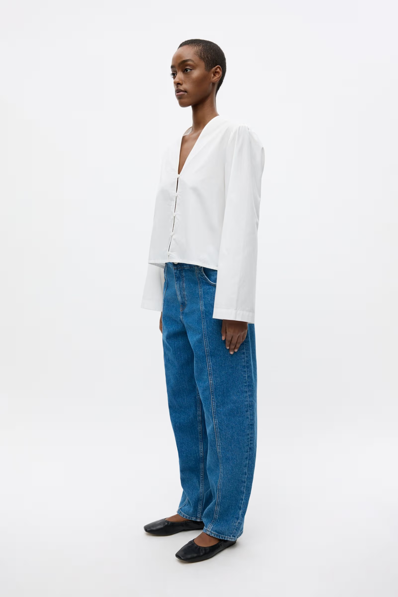 ENBAIL LS SHIRT - BRIGHT WHITE