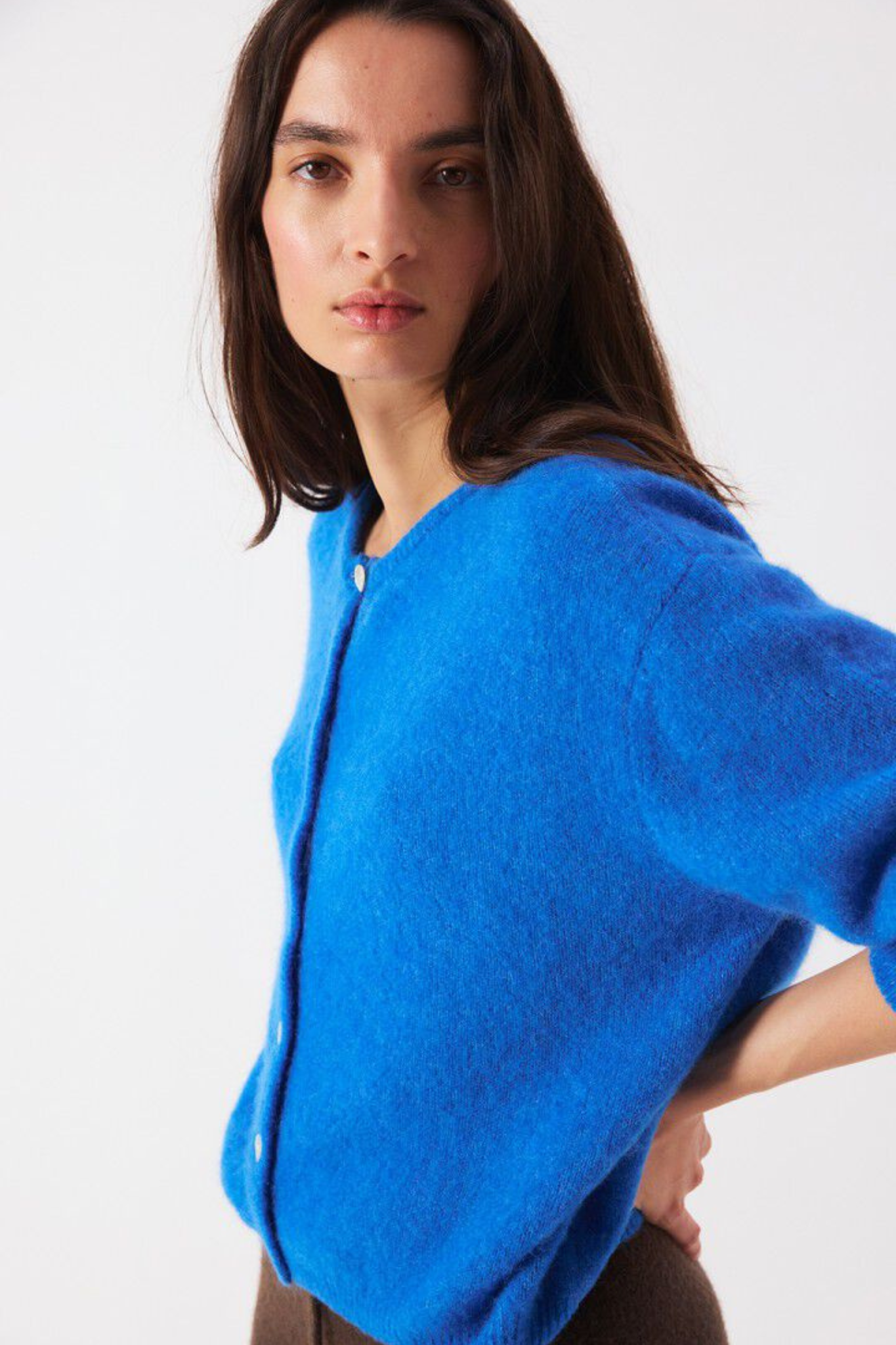 VITOW CARDIGAN - CURACAO MELANGE