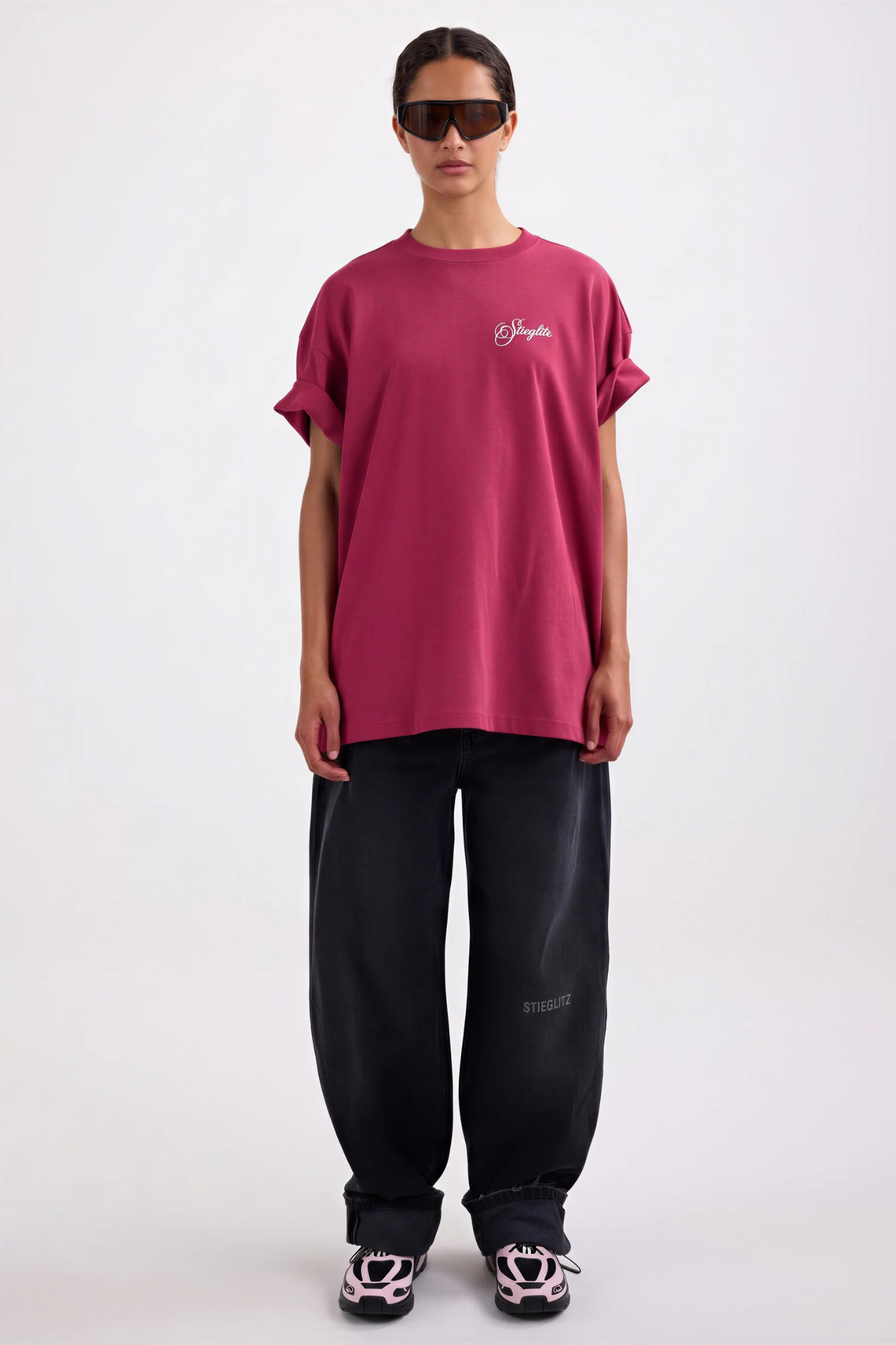RENZO OVERSIZED T-SHIRT - RED