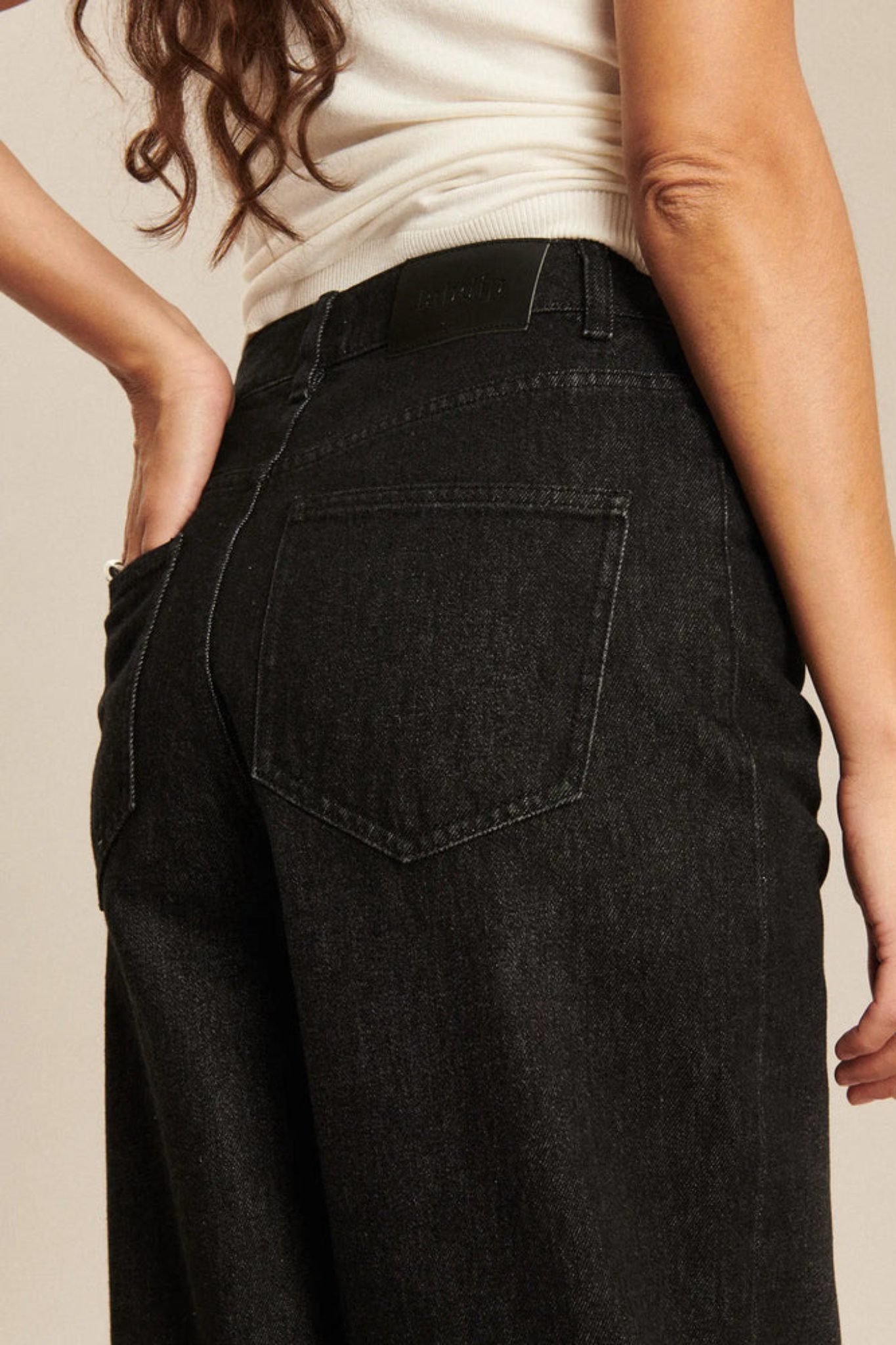 OLSEN DENIM JEANS - DARK GREY BL 70