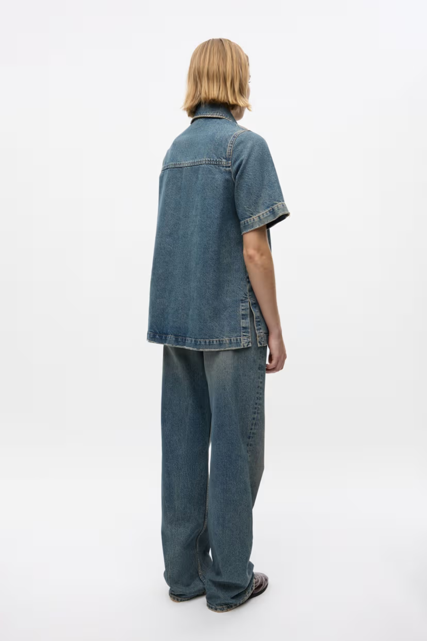 ENMASS SS SHIRT - TINTED BLUE