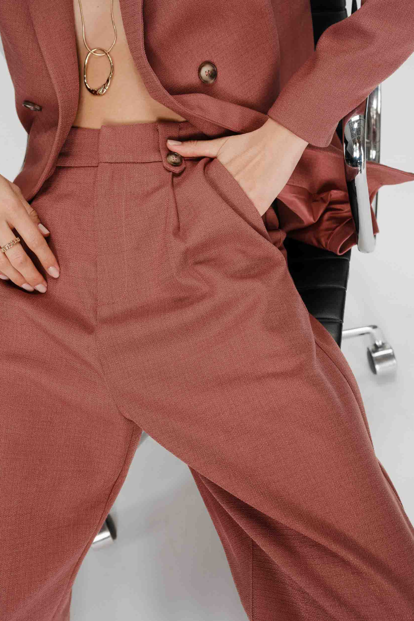 PIERRE PANTS - TERRACOTTA