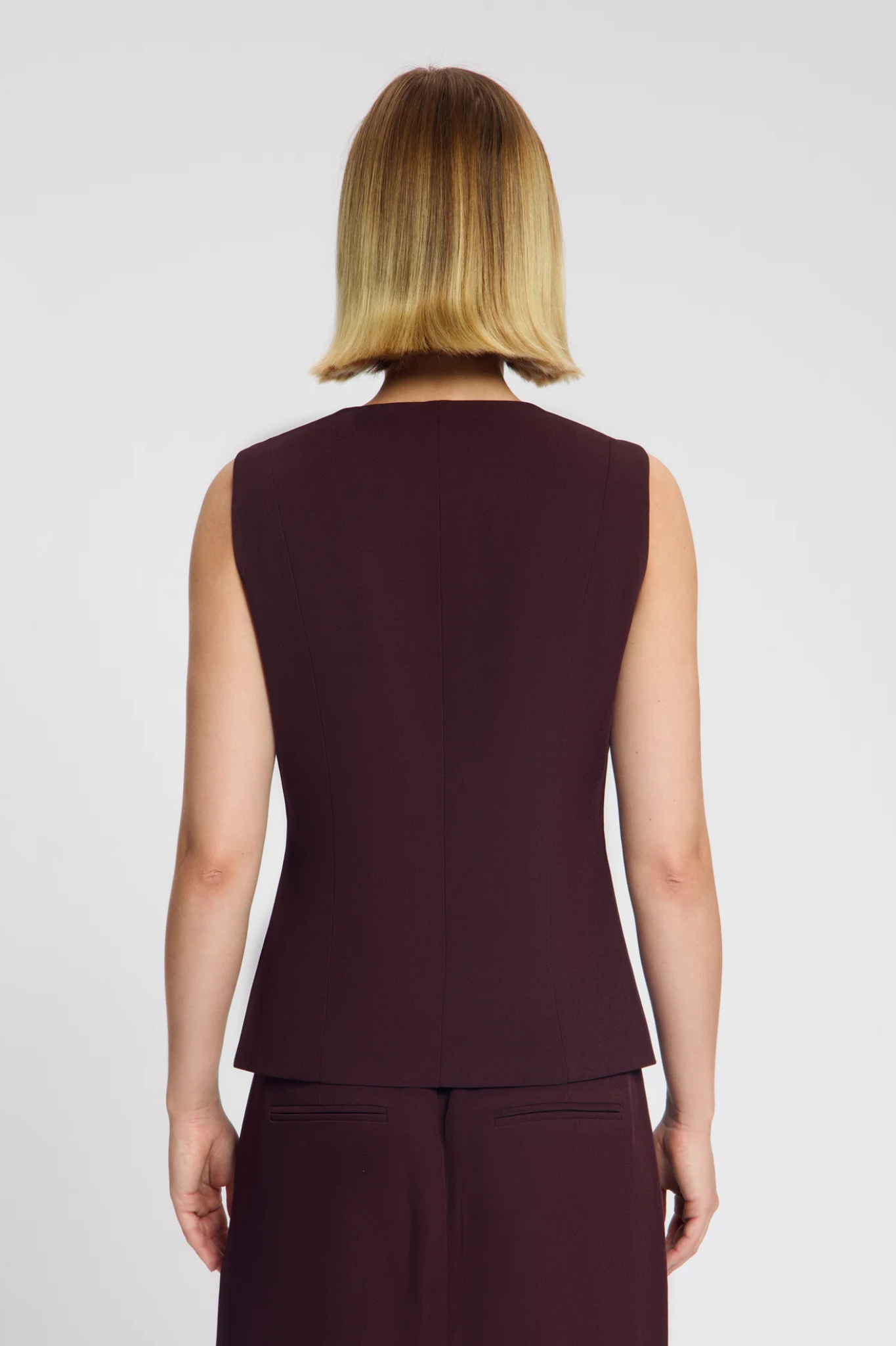 ESCA TIE VEST - BORDAUX