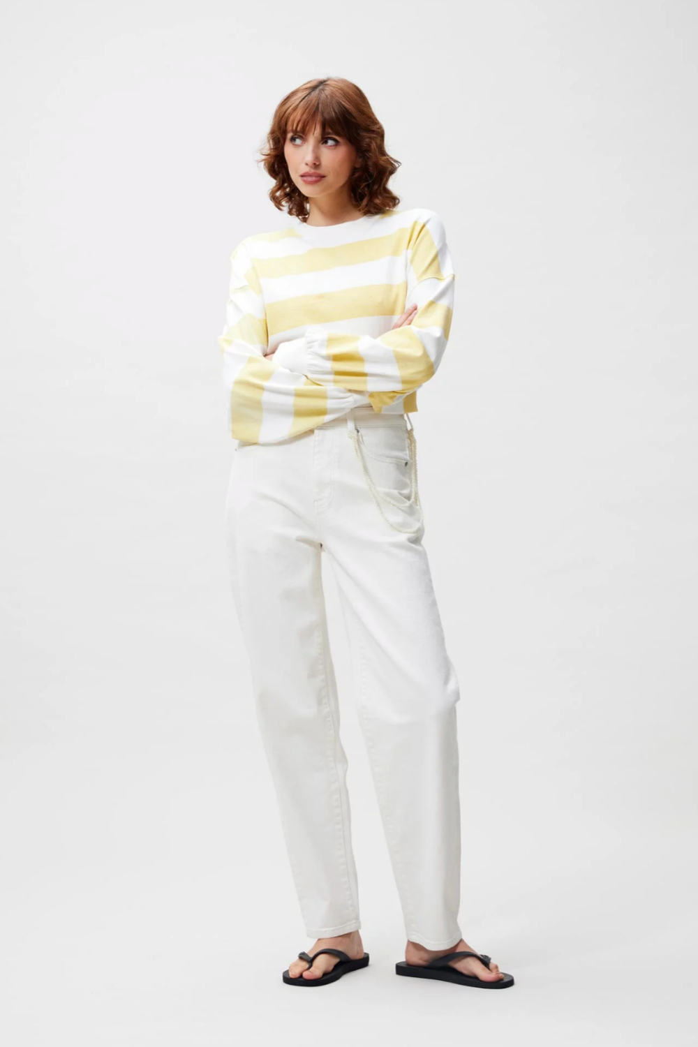 BARREL FIT JEANS - STAR WHITE