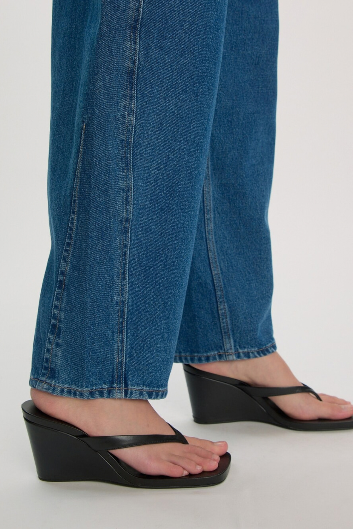 CAMILLA DENIM PANTS - MID BLUE DENIM