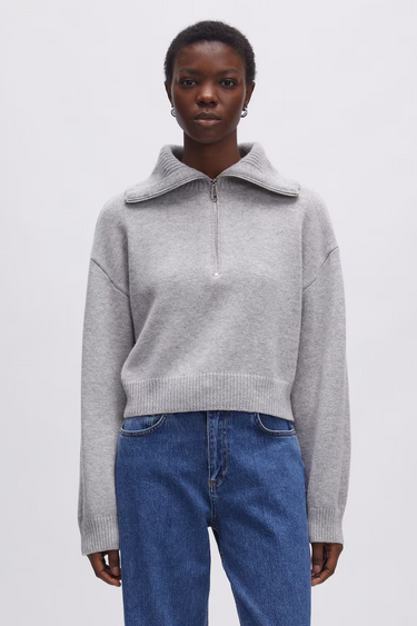 ZADIE JUMPER - LIGHT GREY MELANGE