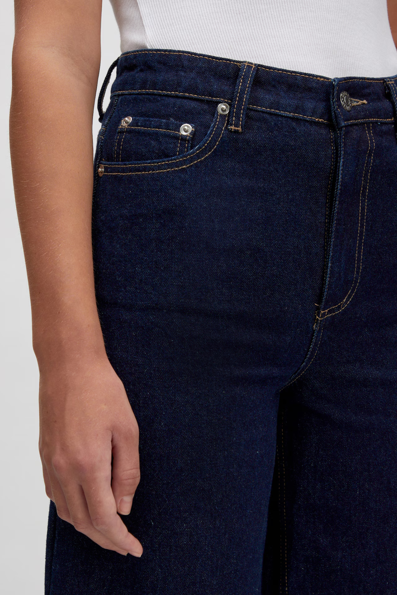 THEODORA DENIM PANTS - DARK BLUE