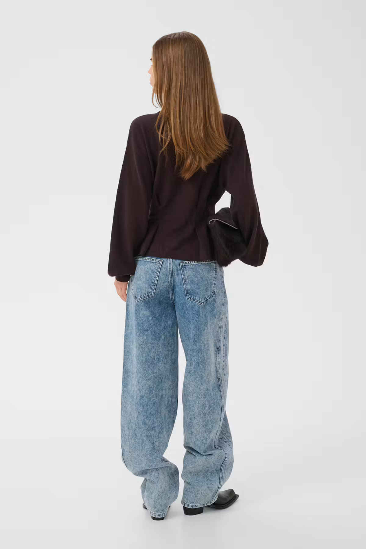 PULL-OVER À TAILLE MANZI - GANACHE