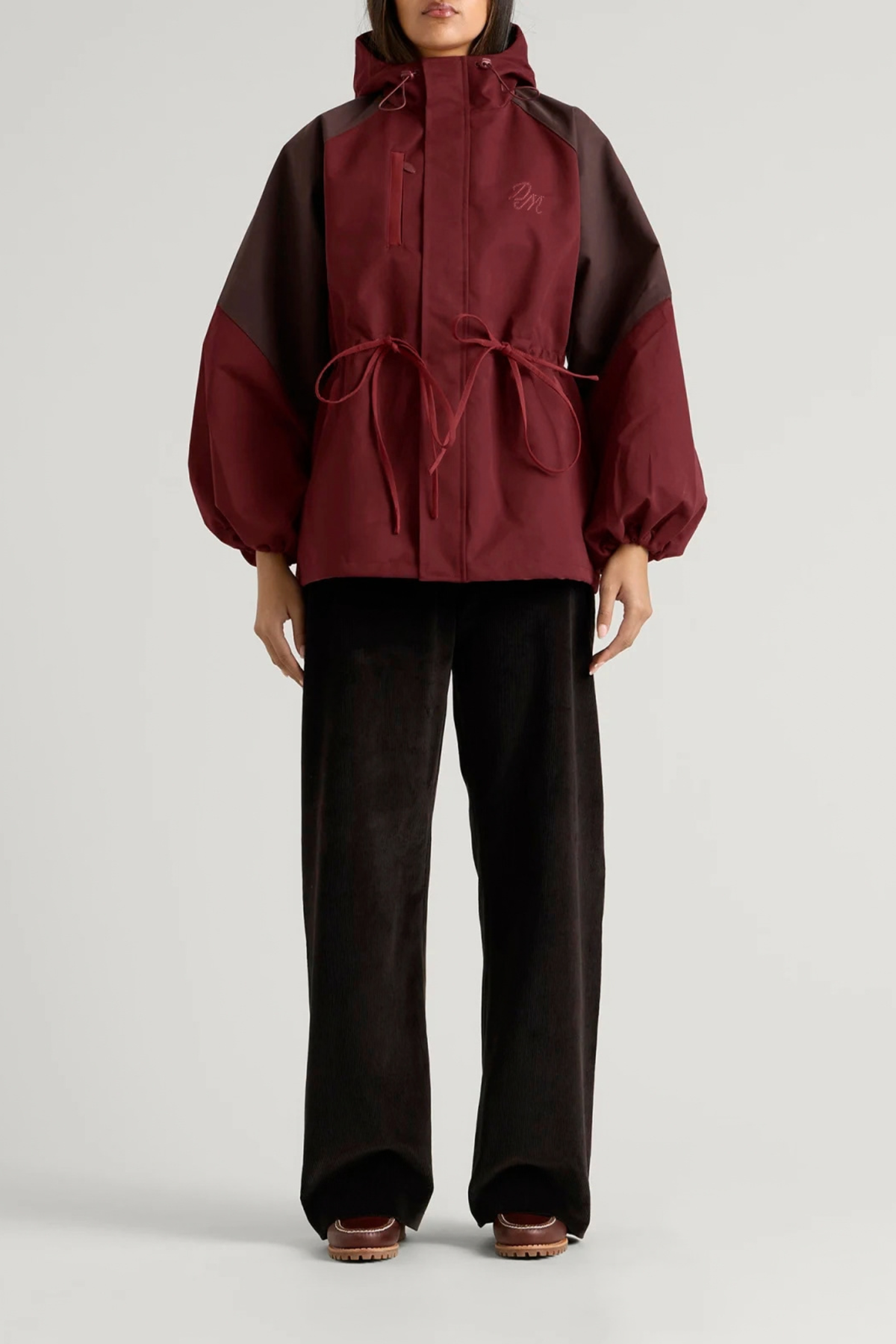 LIU SHOWER PROOF RAINCOAT - BURGUNDY