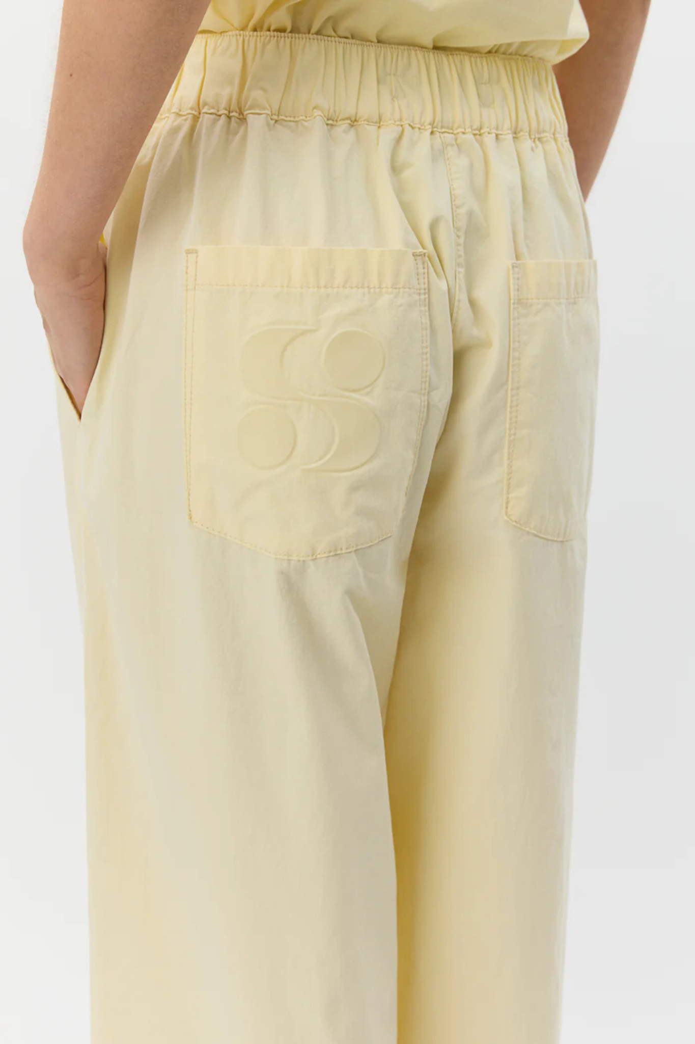 REINE WIDE LEG PANTS - LIGHT YELLOW