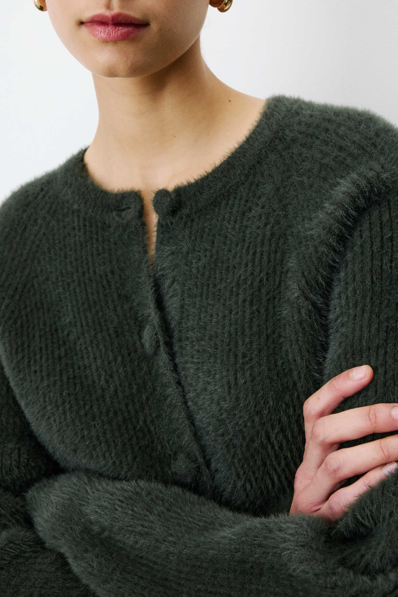 ALERON CARDIGAN - KHAKI
