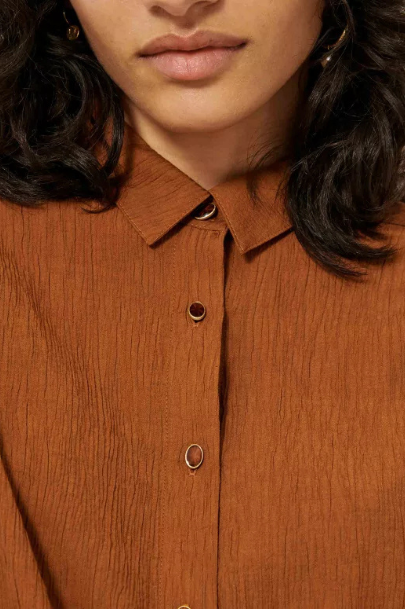 ALFASSA SHIRT - CARAMEL