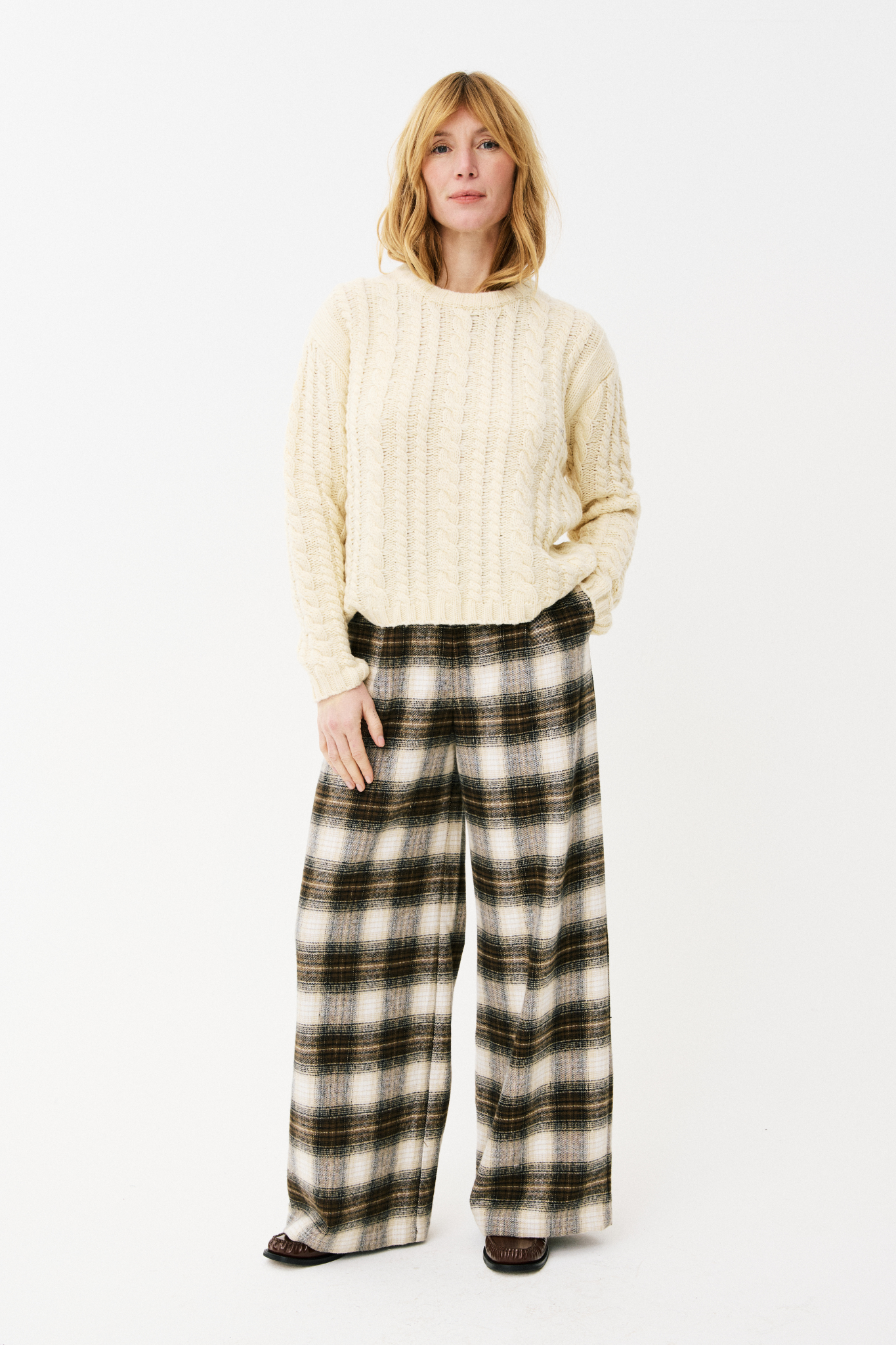 ELLORA PANTS - ICE BROWN