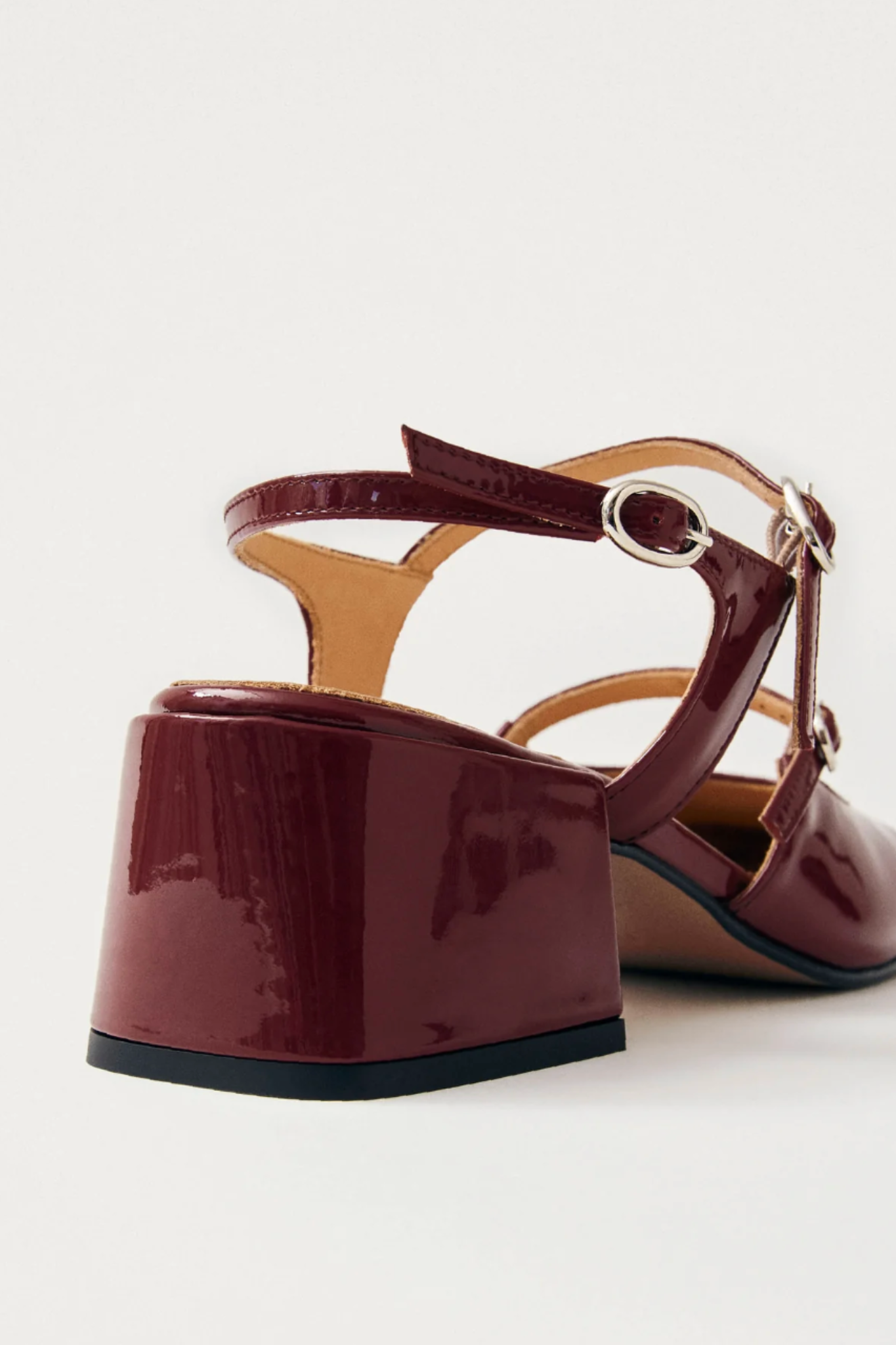 WITHNEE LEATHER PUMPS SHOES - ONIX BURGUNDY