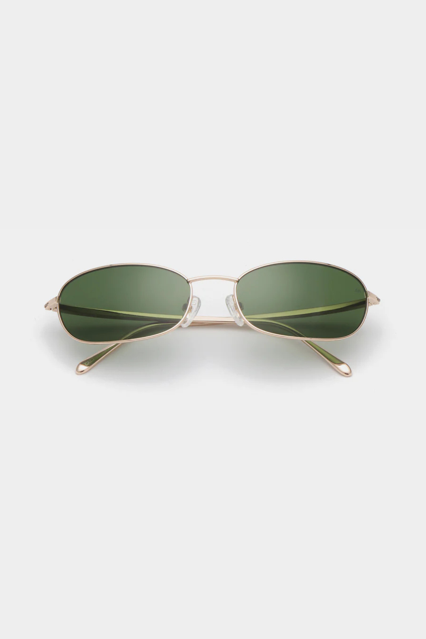 A. Kjaerbede jack sunglasses in gold. Front view