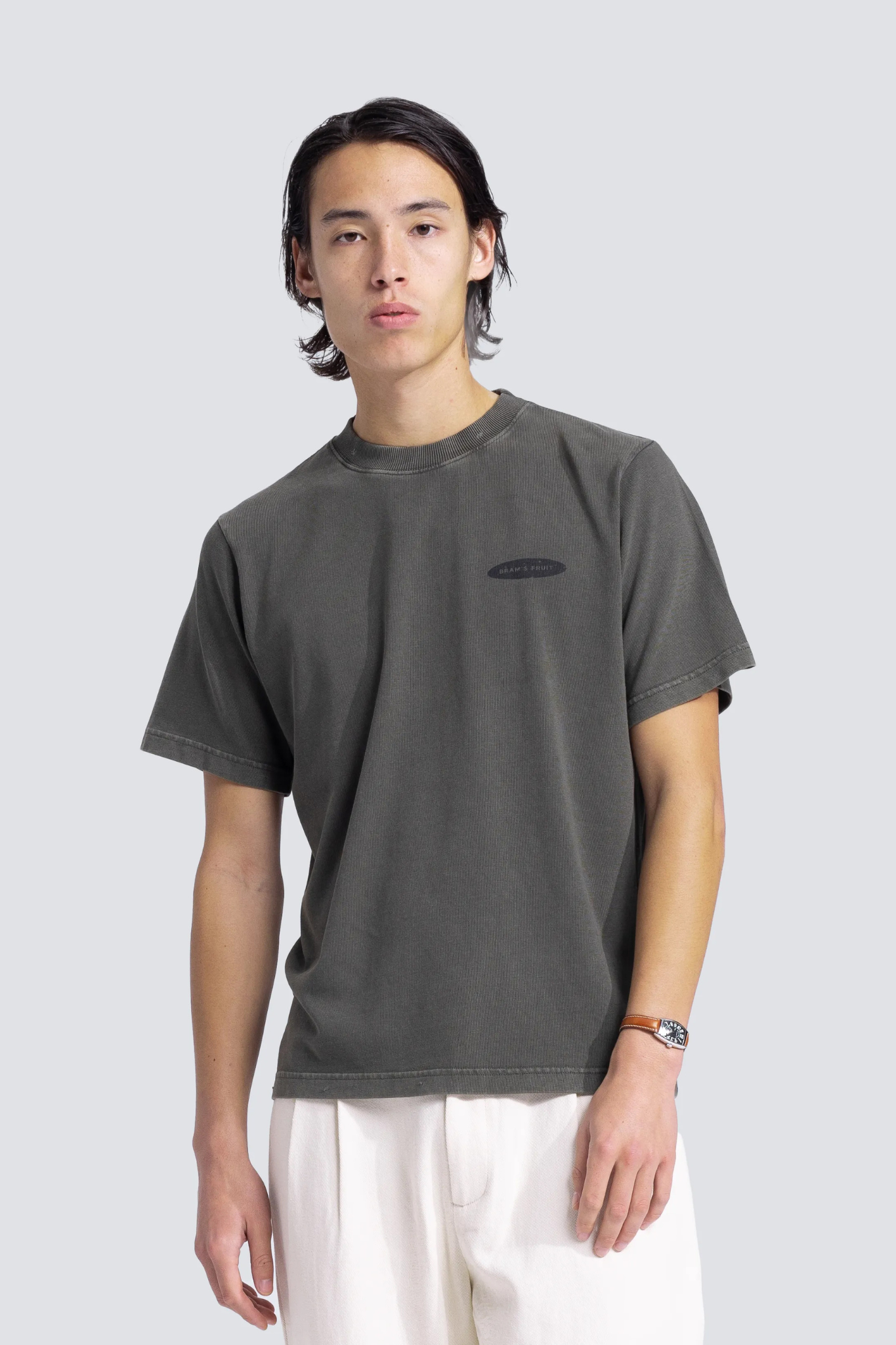 FUCK OFF T-SHIRT DISTRESSED - WASHED CHARCOAL
