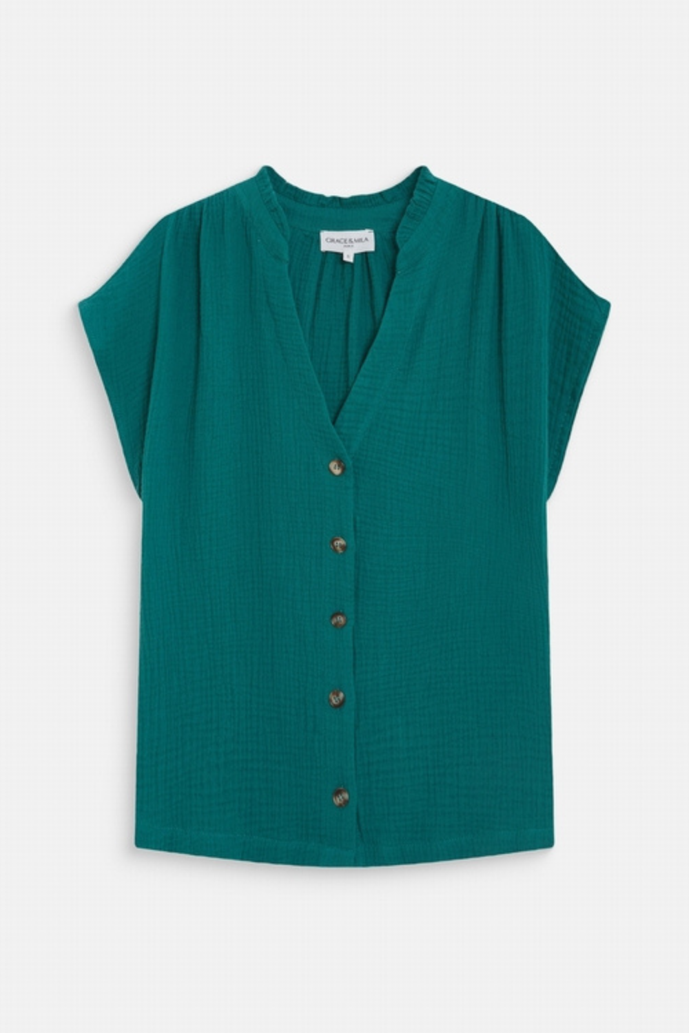 WESRA BLOUSE - EMERAUDE