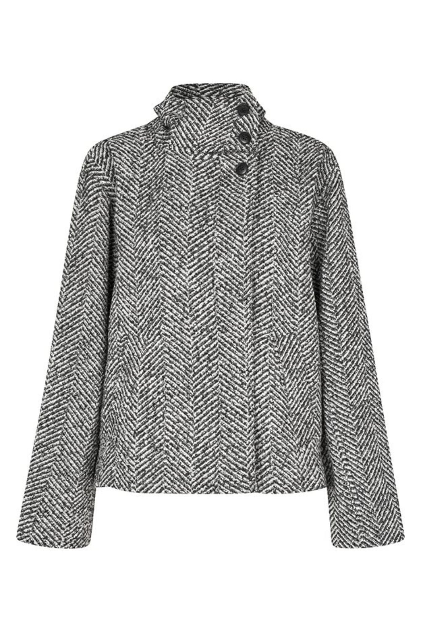 MAKAIA-M HERRA JACKET - GREY HERRINGBONE