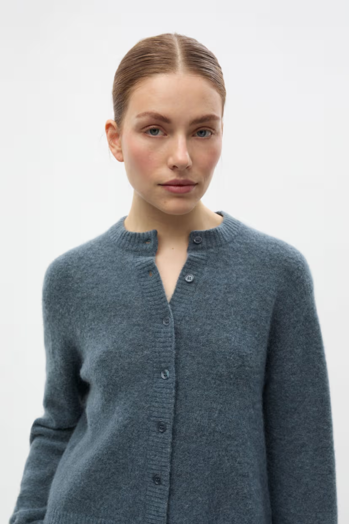 ADA LS CARDIGAN - STORMY WEATHER MEL.