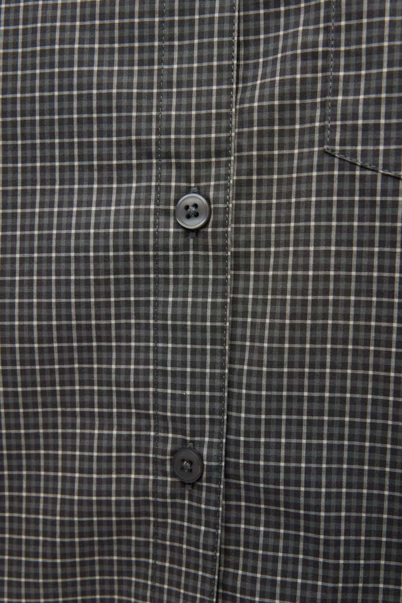 WEB LS SHORT SHIRT CH - GRAY GARDENIA CHECK