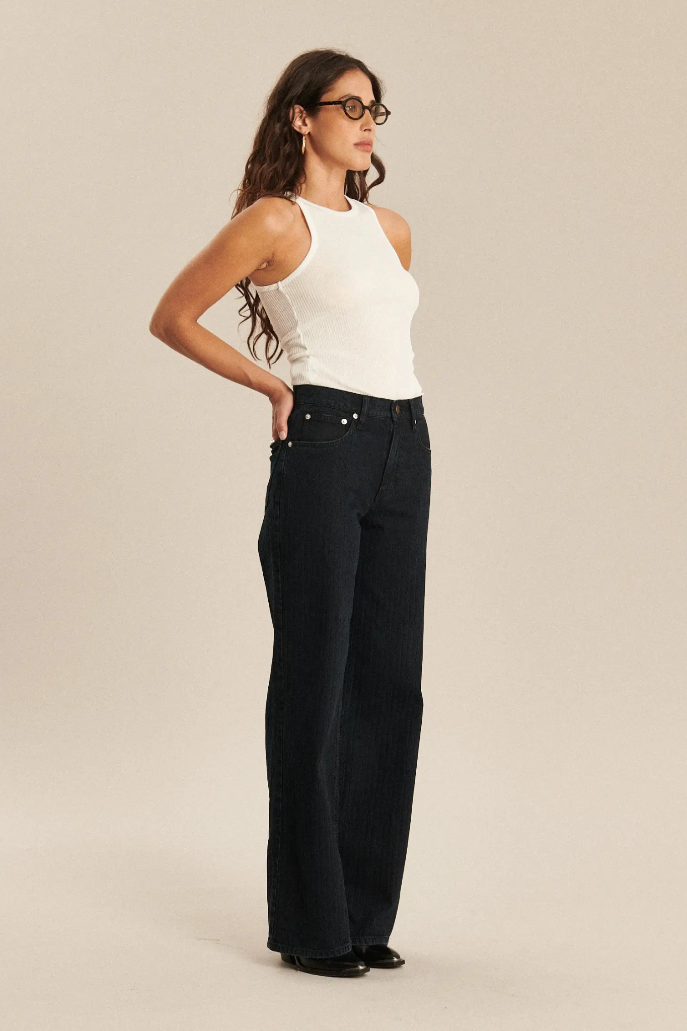 JOIE DENIM RAIL JEANS - DARK BLUE