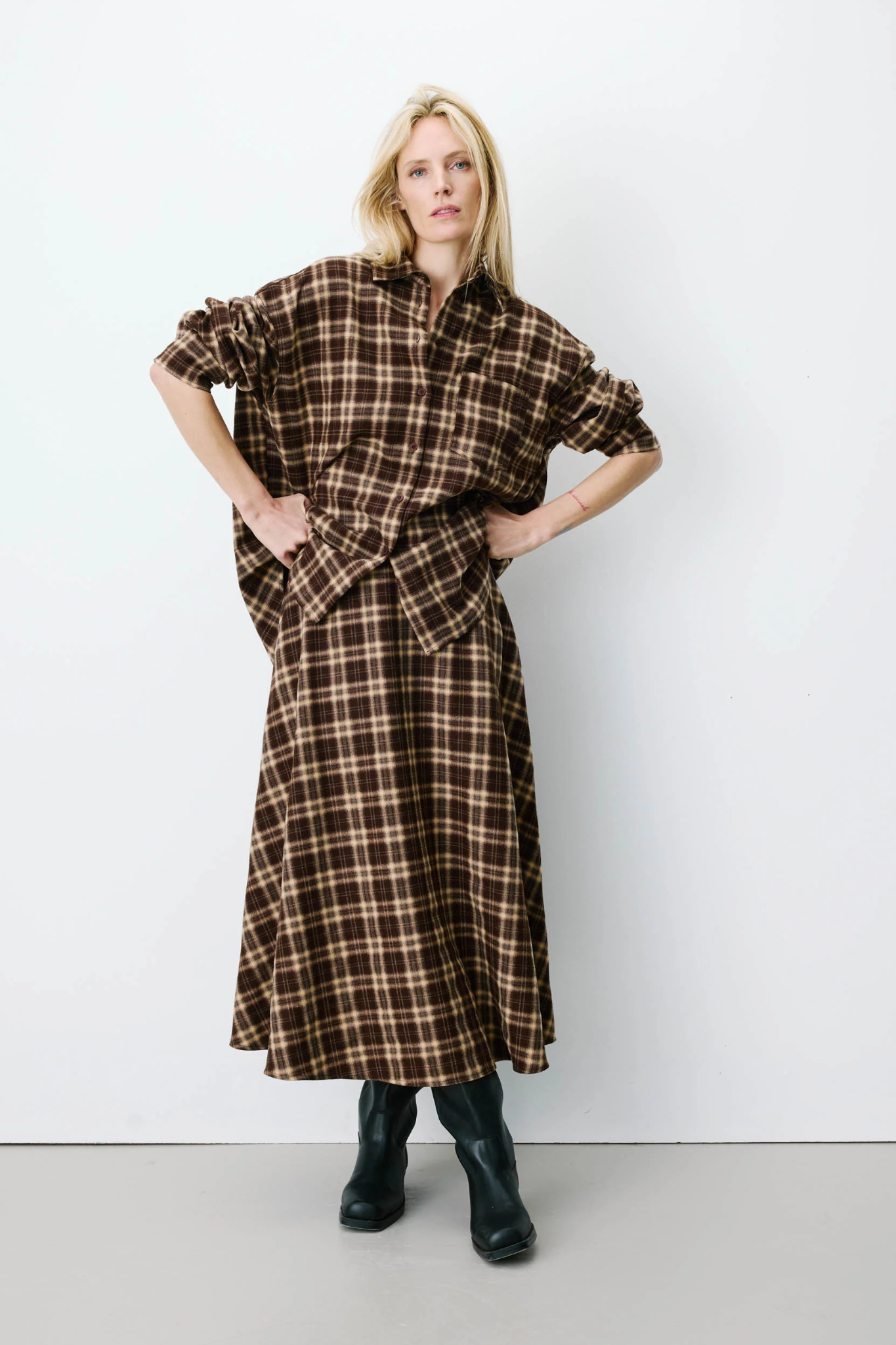 ADONIA SKIRTS - CHOCOLAT