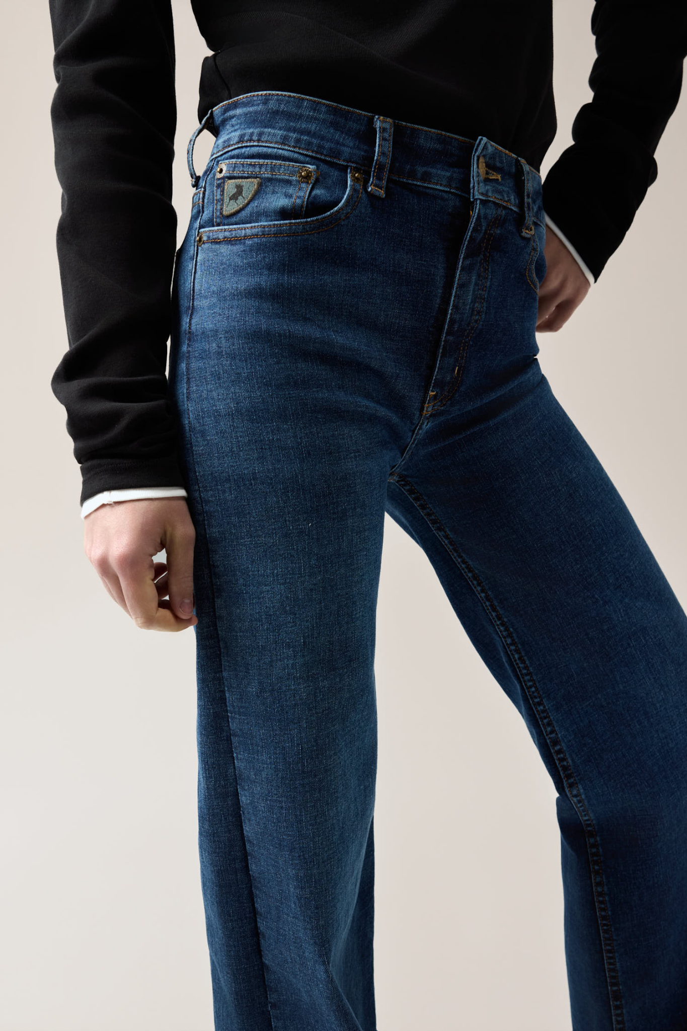 PALAZZO JEANS - STONE DARK