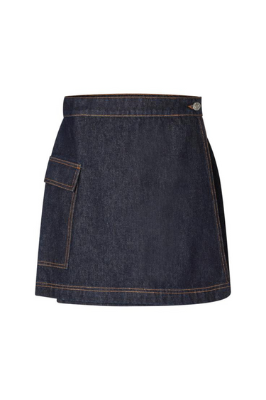 PLANET SKIRT - DARK BLUE RINSE