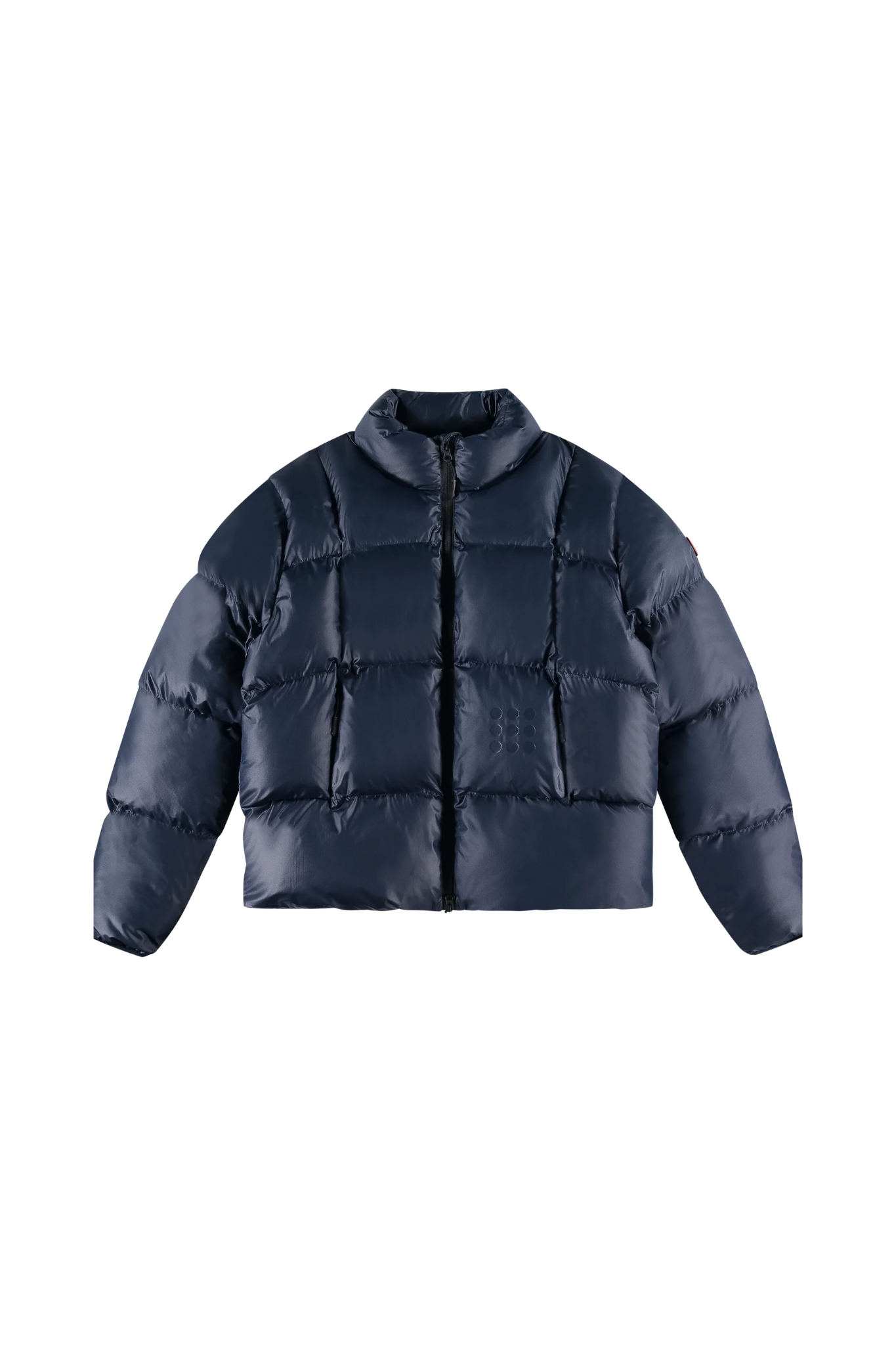 9-DOTS CURVE PUFFER JACKET - NAVY BLUE