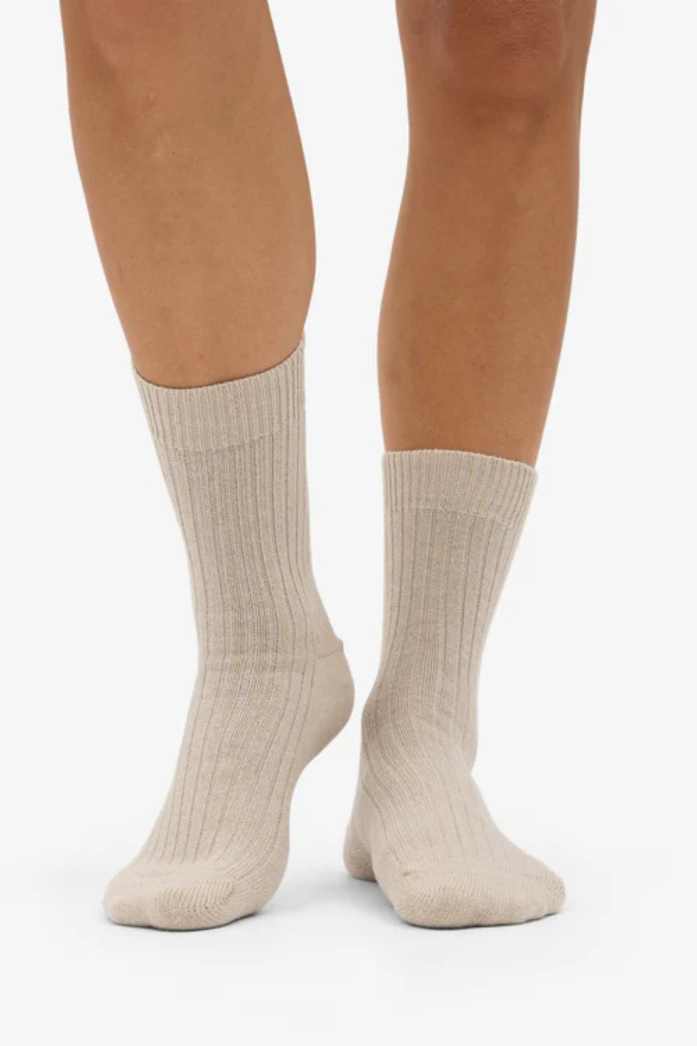 MERINO WOOL BLEND SOCK - IVORY WHITE