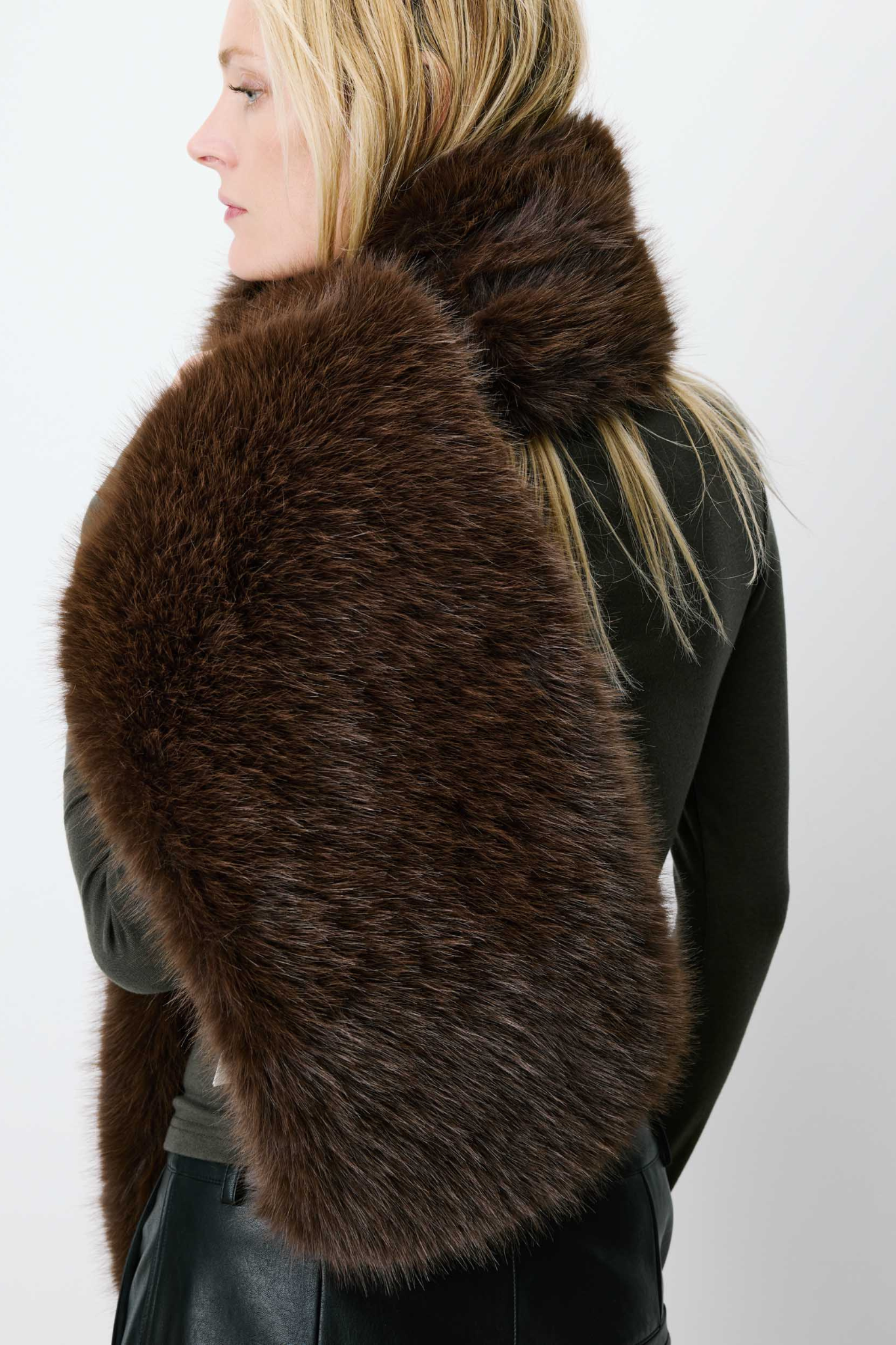 AMINA SCARF - CHOCOLAT