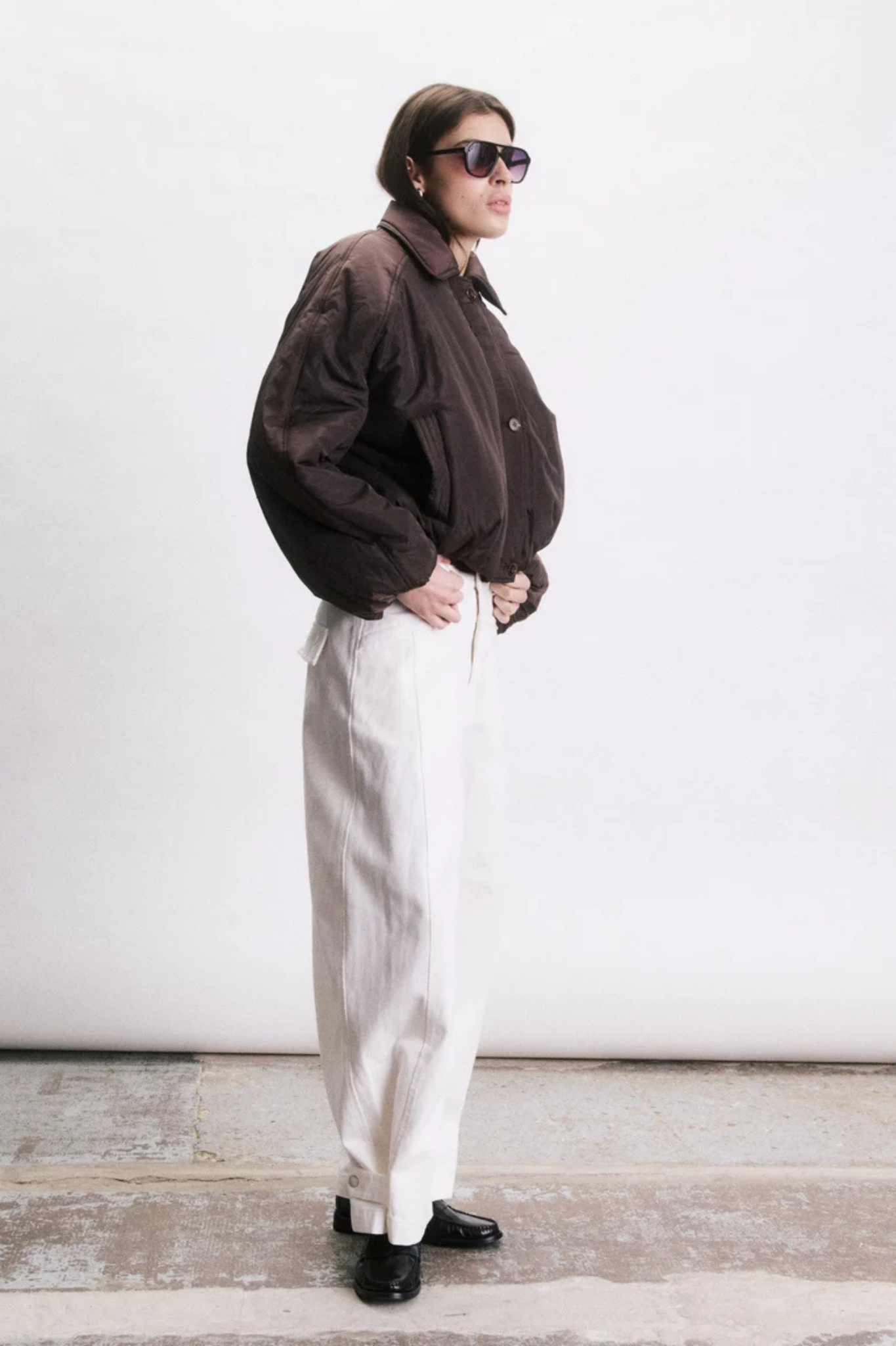 NEIL BOMBER JACKET - CHOCOLAT