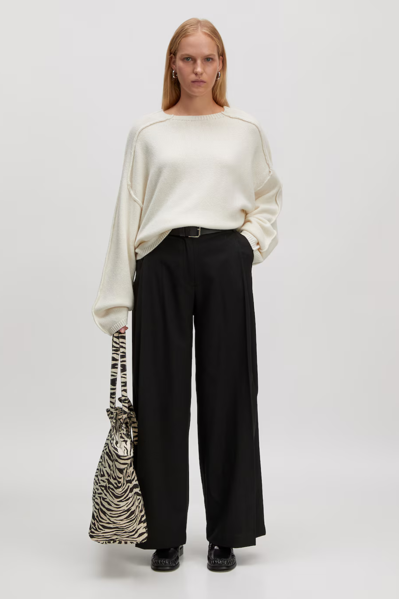 NAIBA WOOL JUMPER - GARDENIA