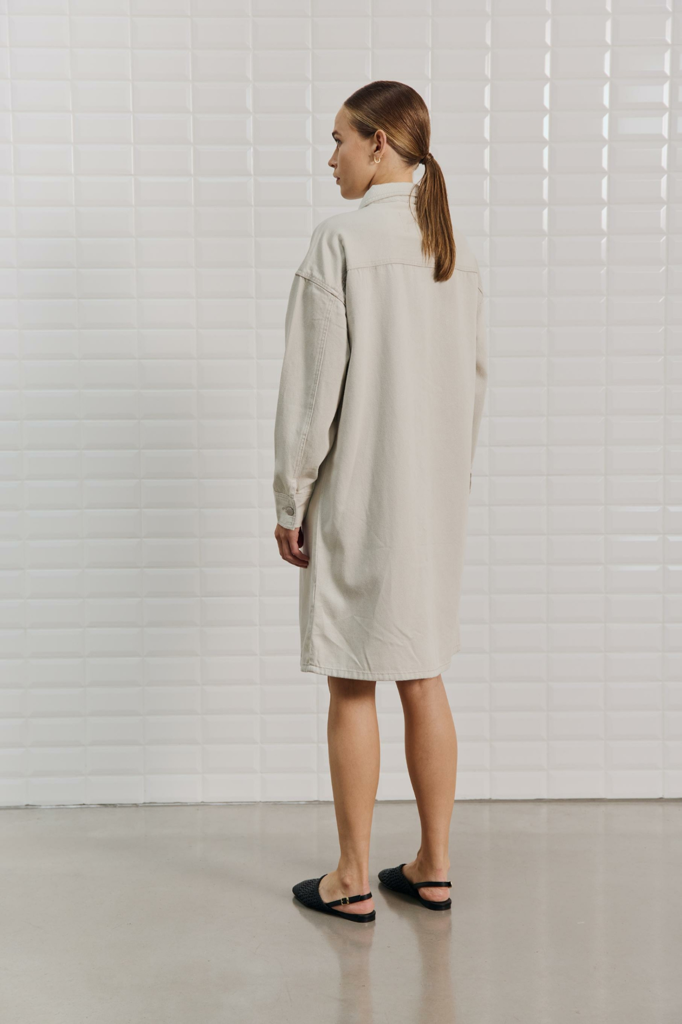 PENELOPE LS DRESS - SILVER LINING