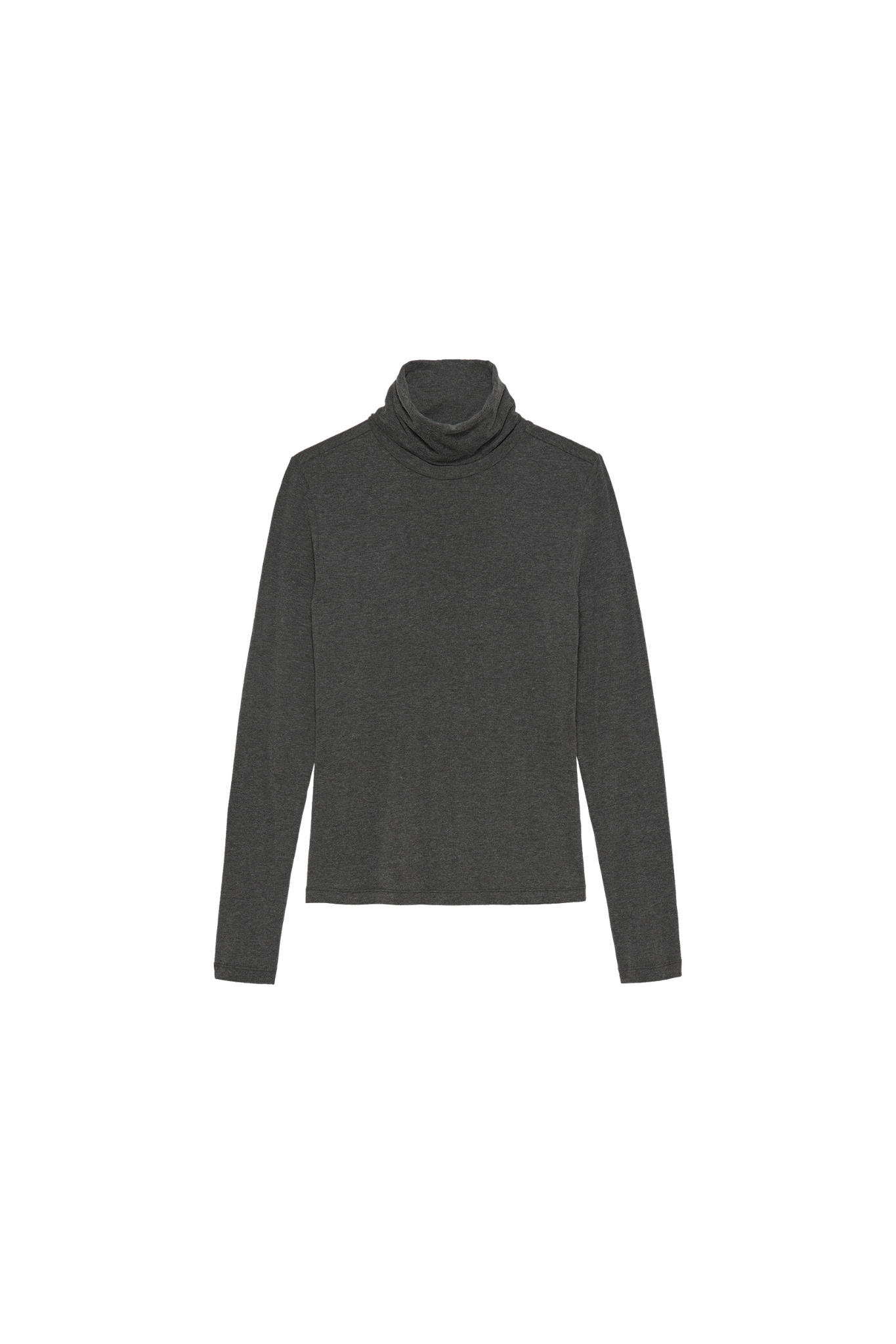 SUPER SOFT TURTLE NECK TOP - ANTRA MELANGE