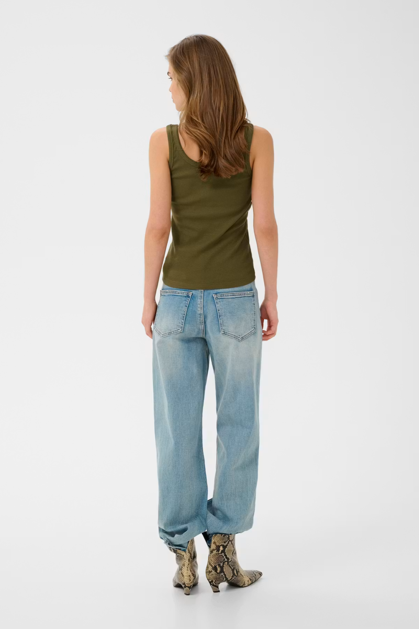 DREW LOGO 2.0 TOP - MILITARY OLIVE/GREEN