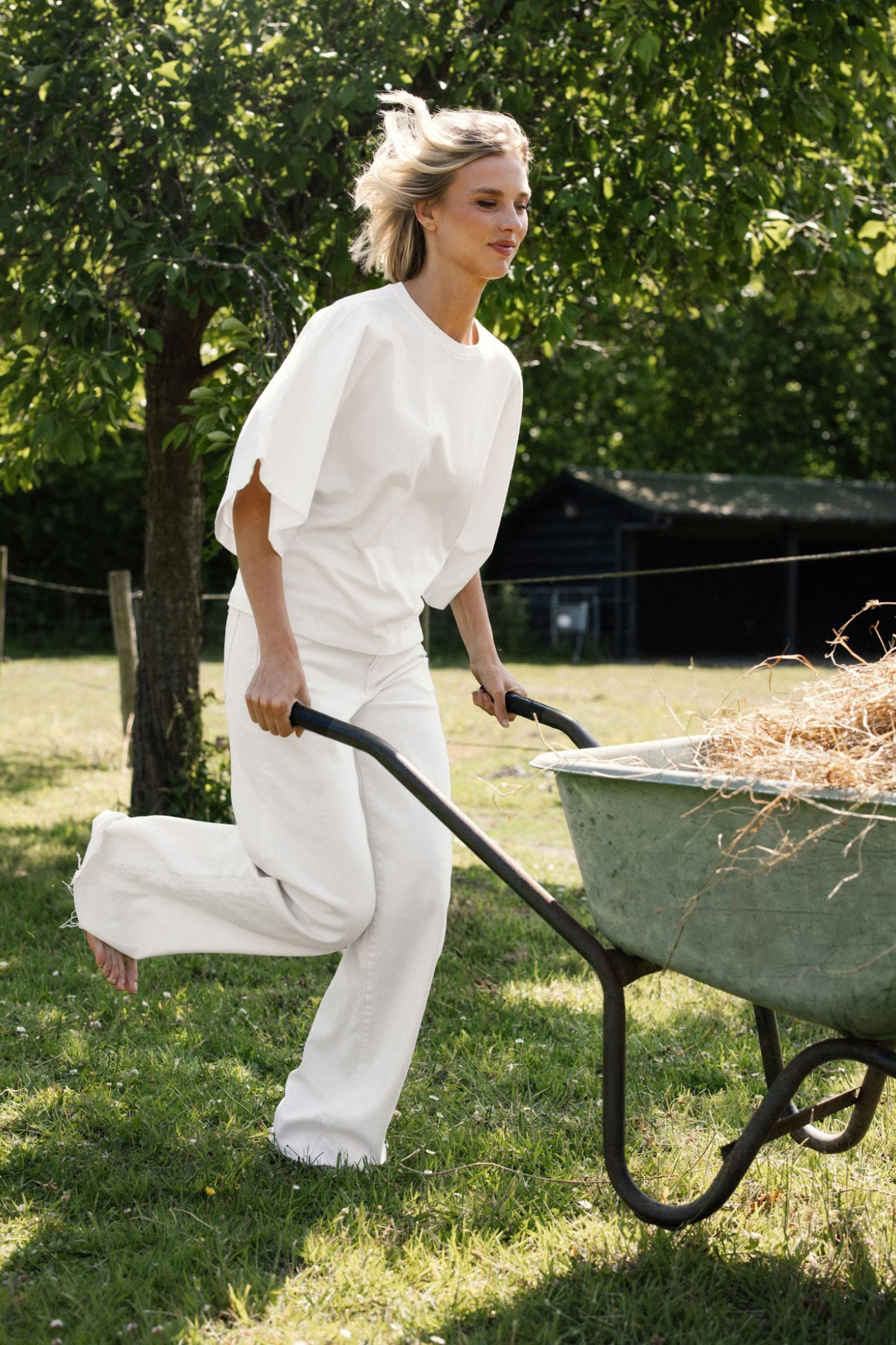 BATSLEEVE T-SHIRT - OFF WHITE