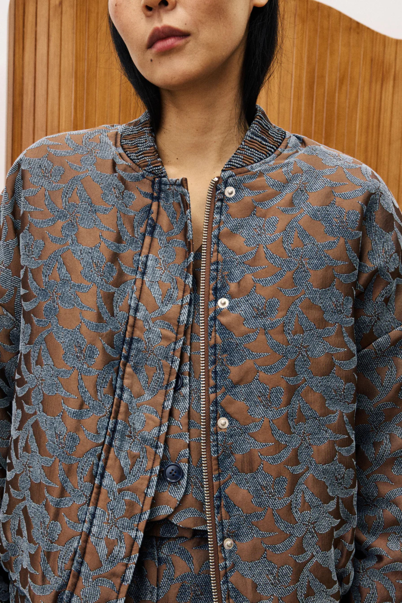 BOWIE BOMBER JACKET - ICE BROWN